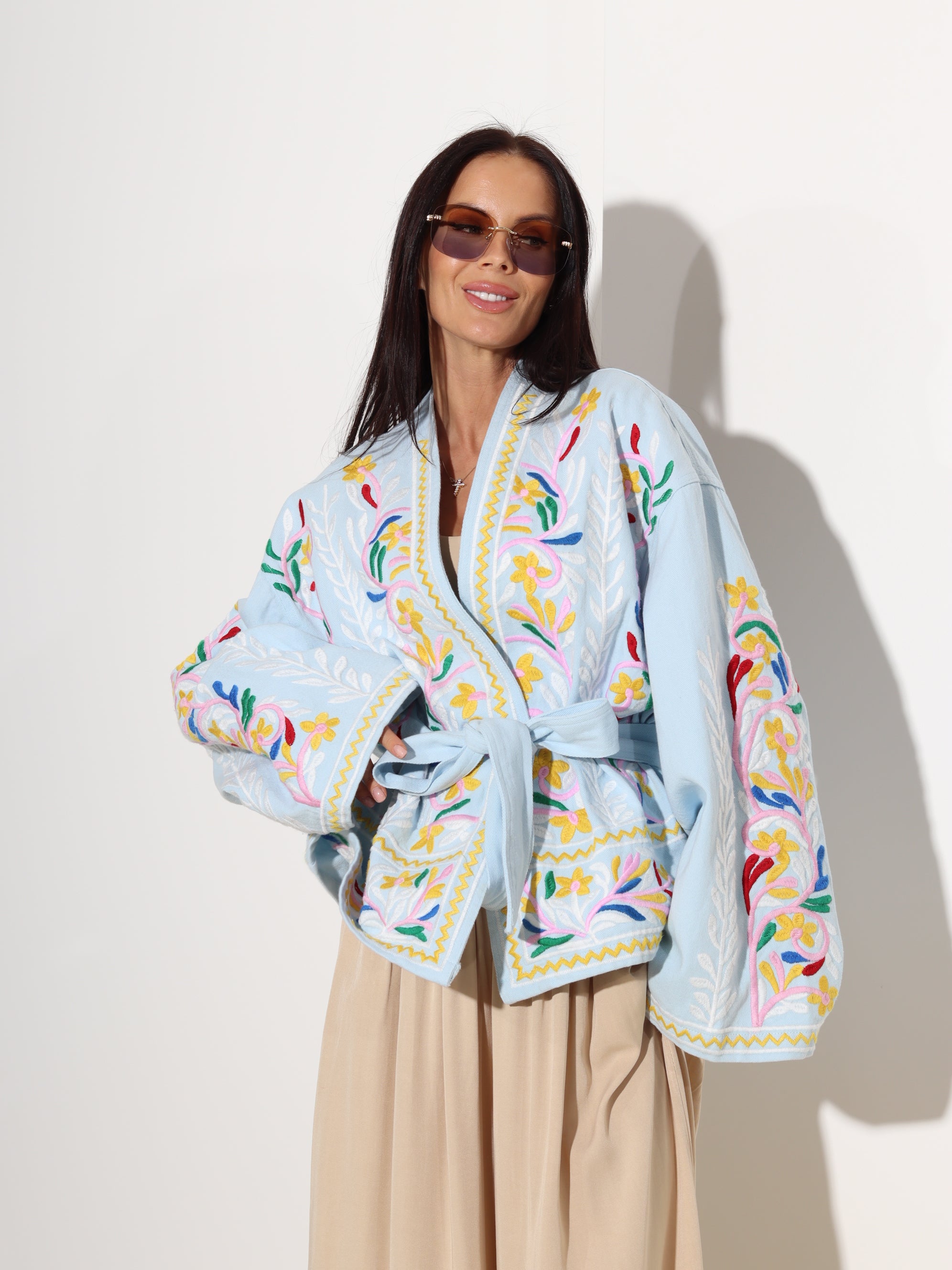 Zils džinsa kimono - 19379