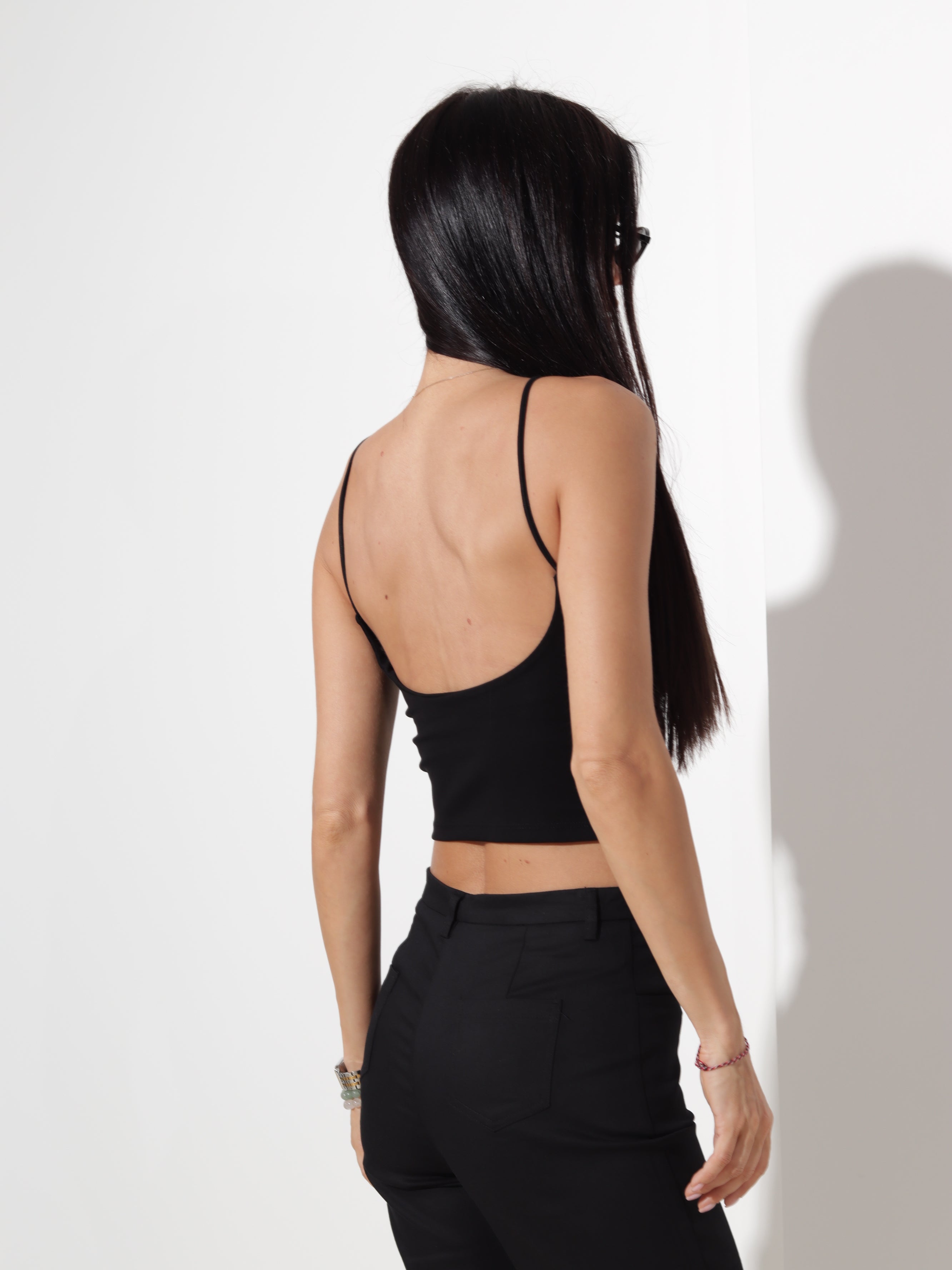 Melns saīsināts tops- 20386