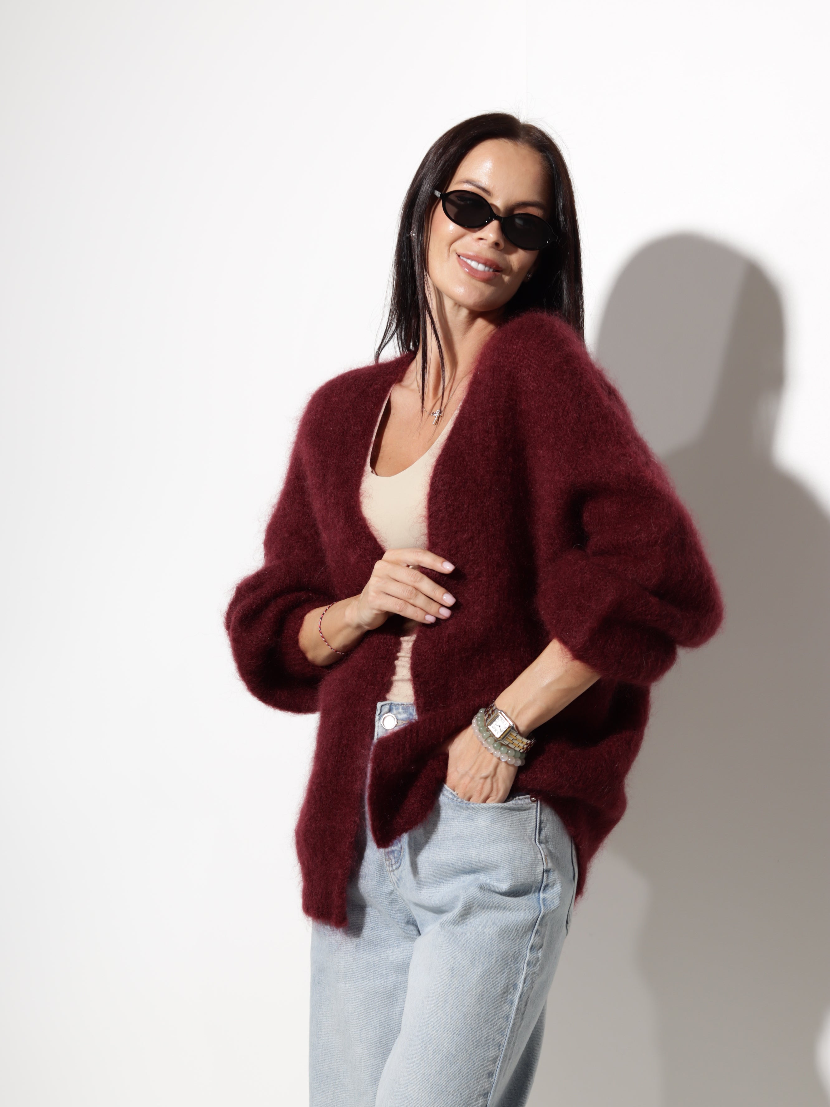 Bordo,vaļēja mohēras jaka- 20760