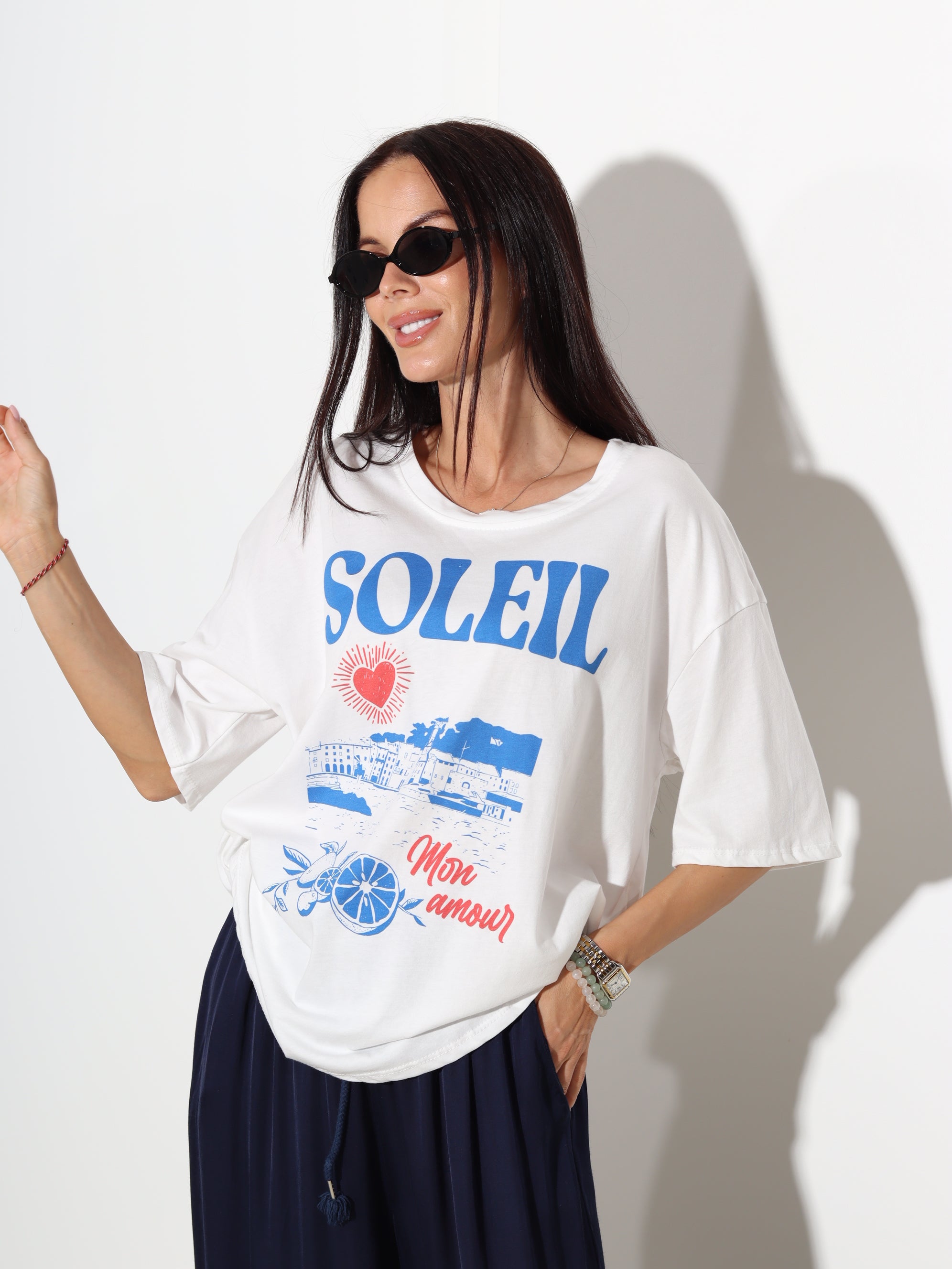 Balts tops "SOLEIL" - 20094
