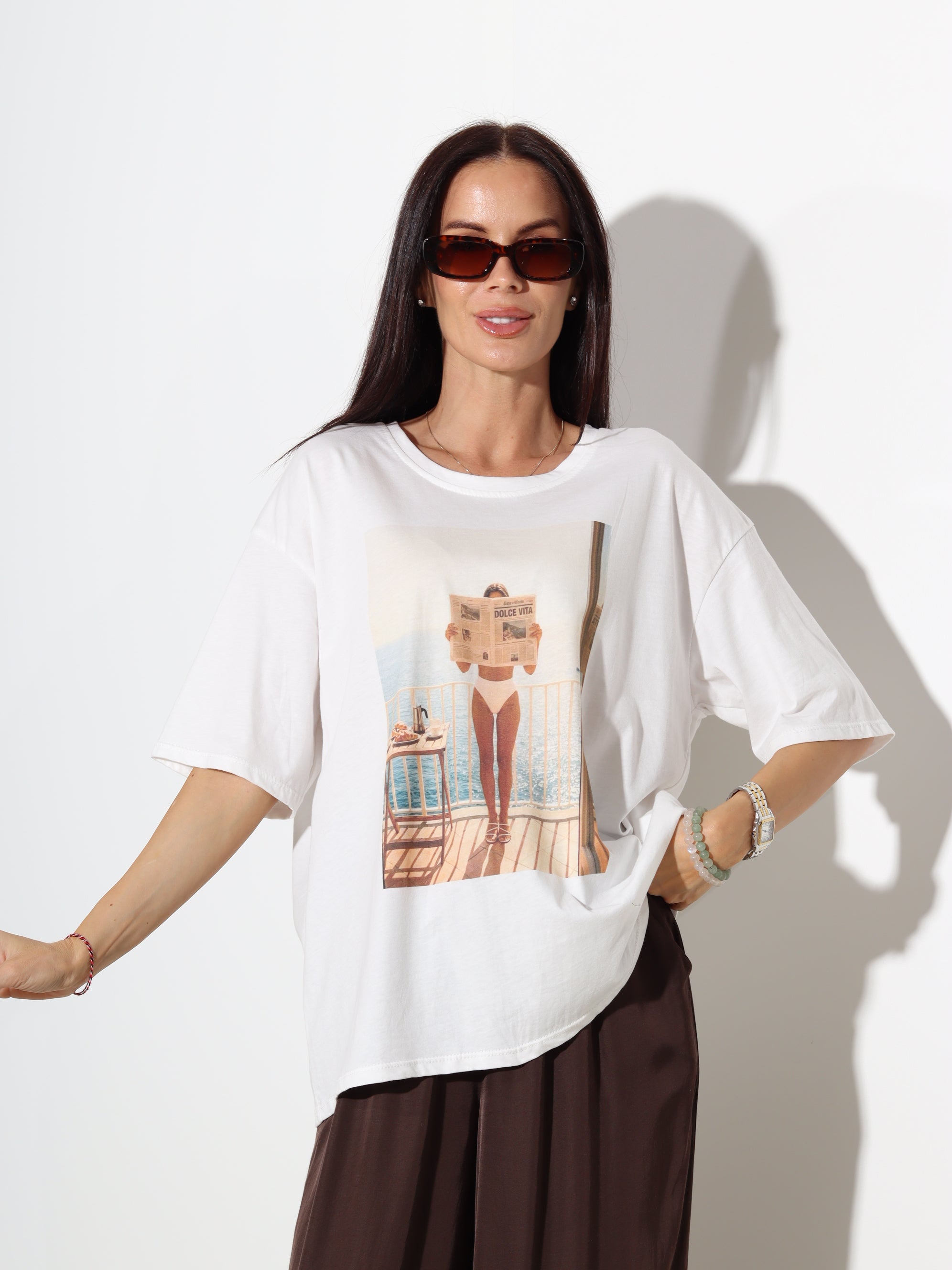 Balts tops "Dolce Vita" - 20092