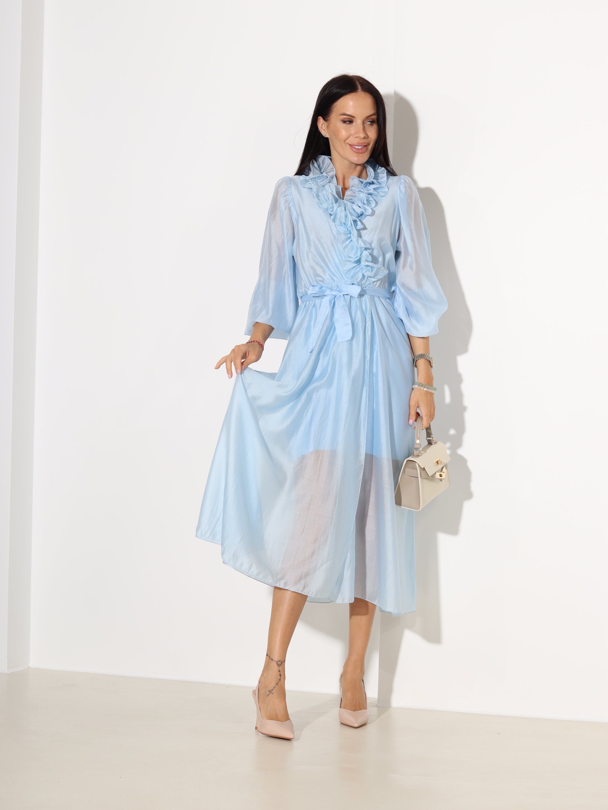 Zila, midi, gaisīga kleita - 18408