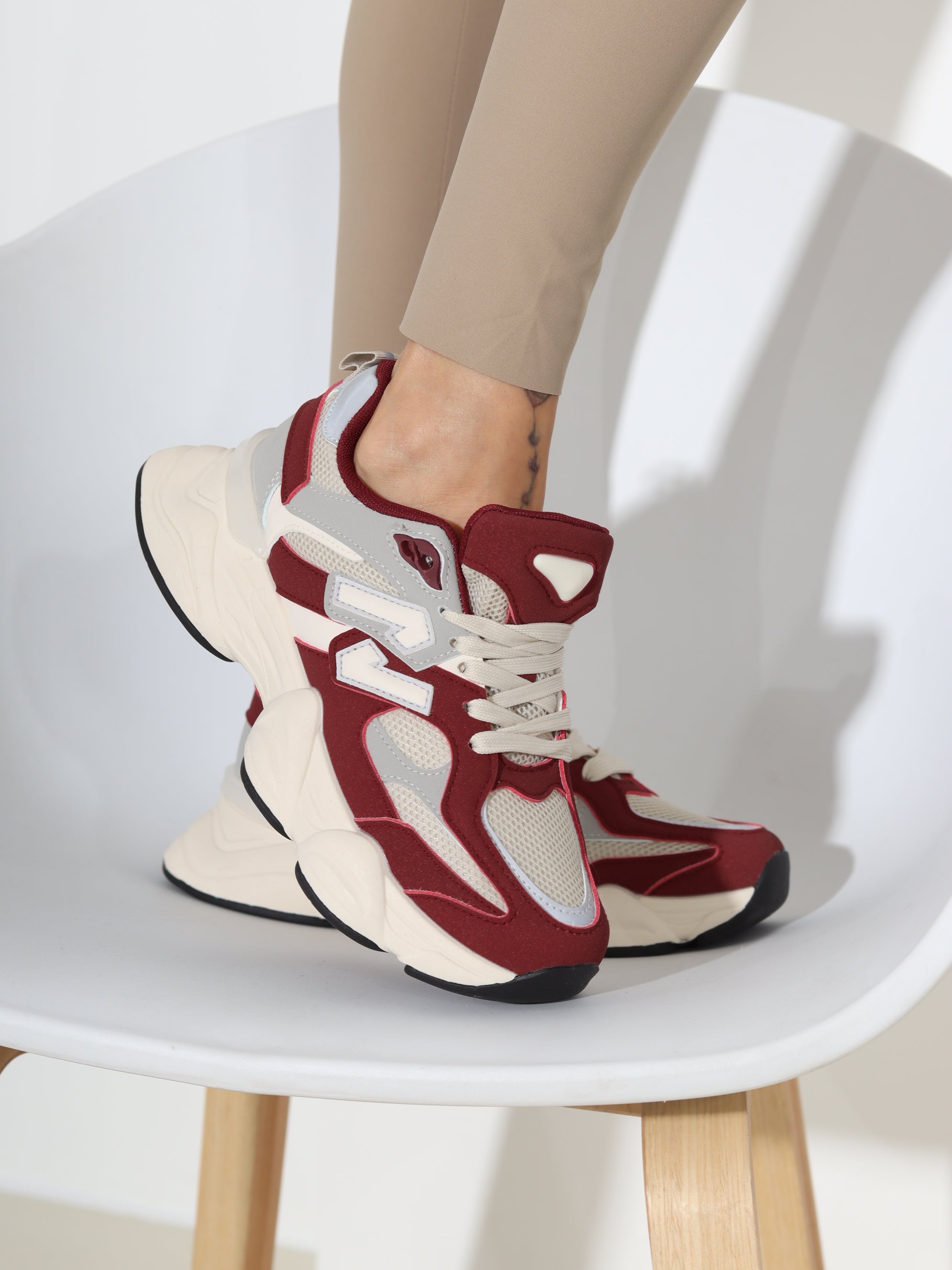 Bordo sportiska stila apavi 'N' - 18453