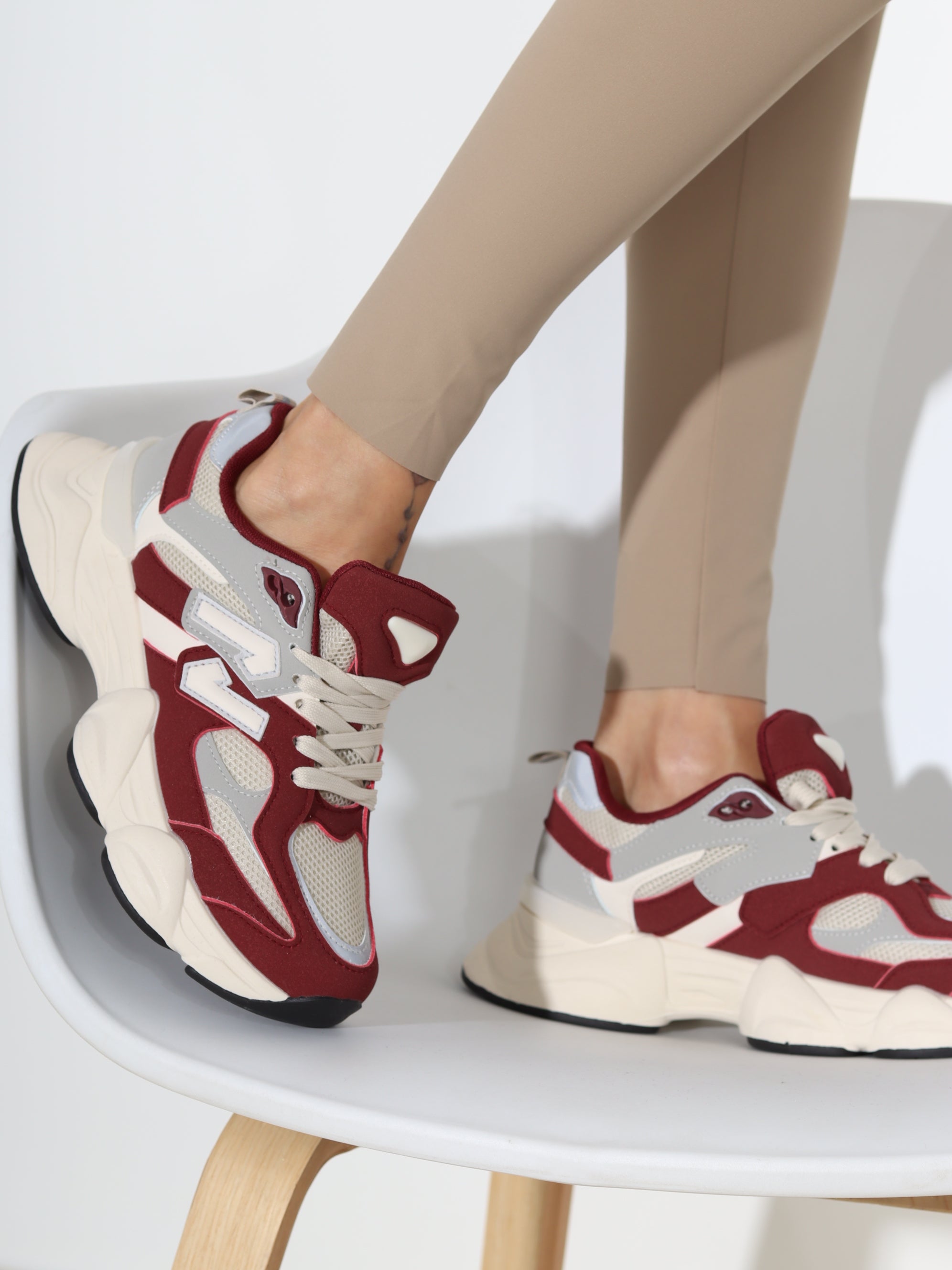 Bordo sportiska stila apavi 'N' - 18453