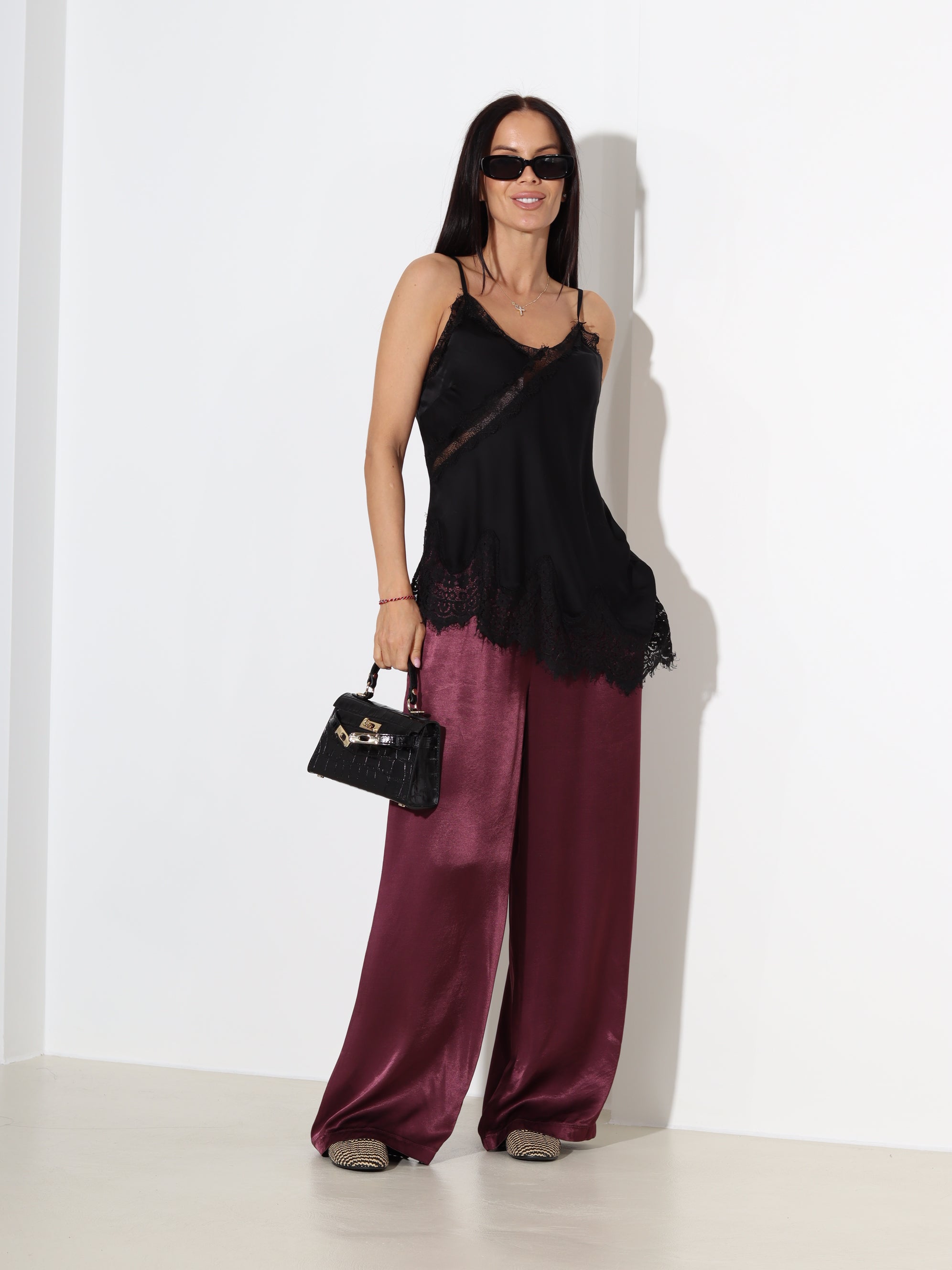 Violetas viskozes bikses- 18483