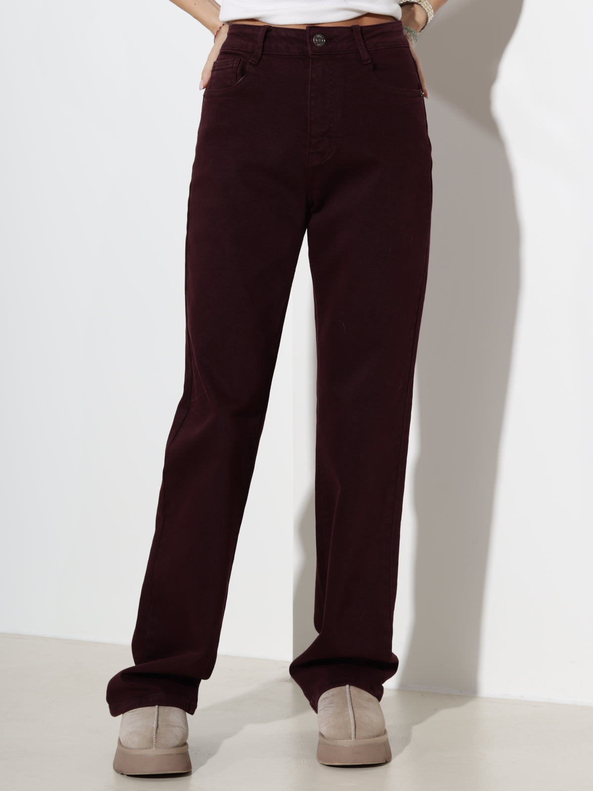 Bordo džinsu bikses "Straight fit"- 21139