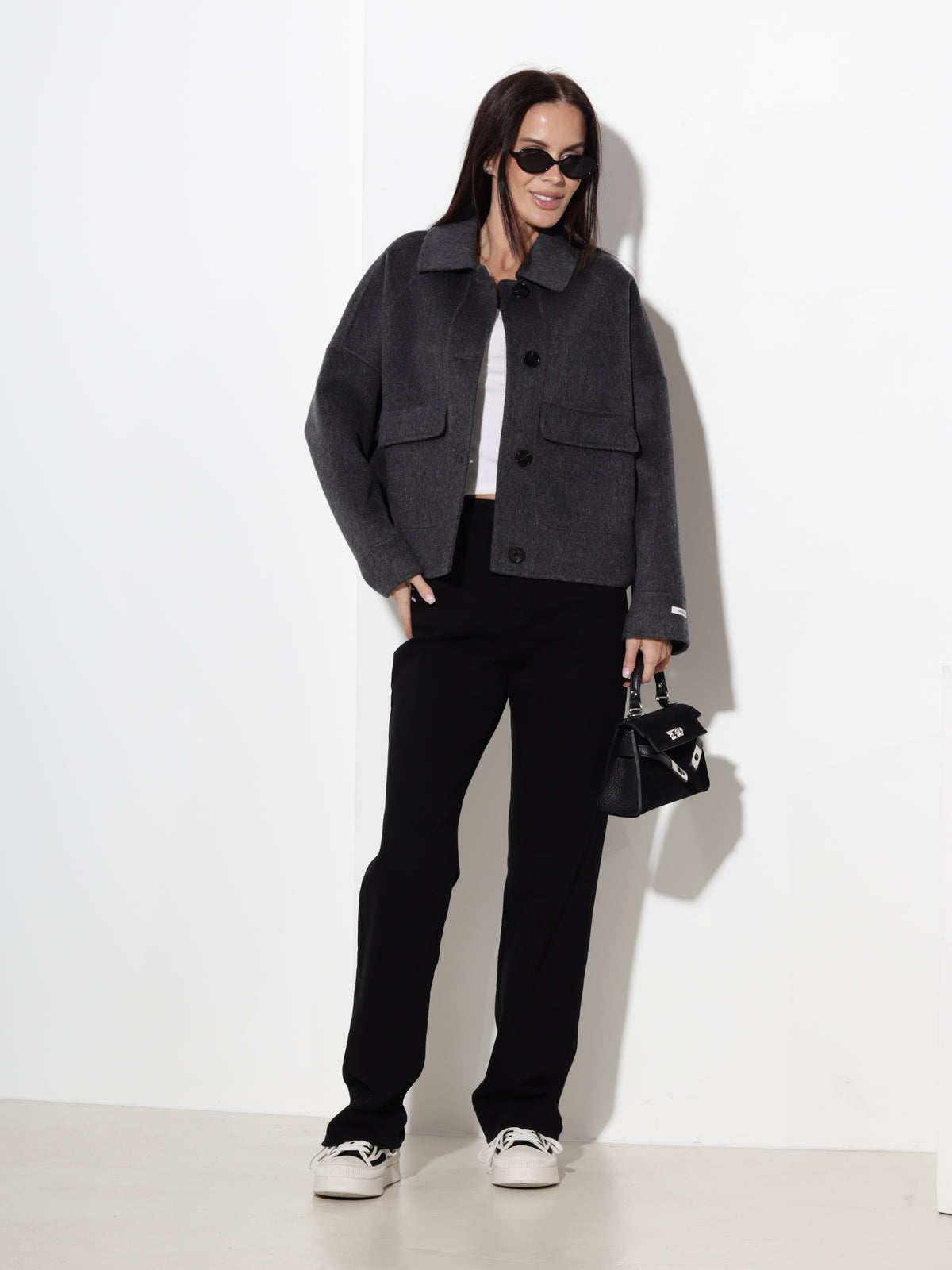 Melnas džinsu bikses "Straight fit"- 21144