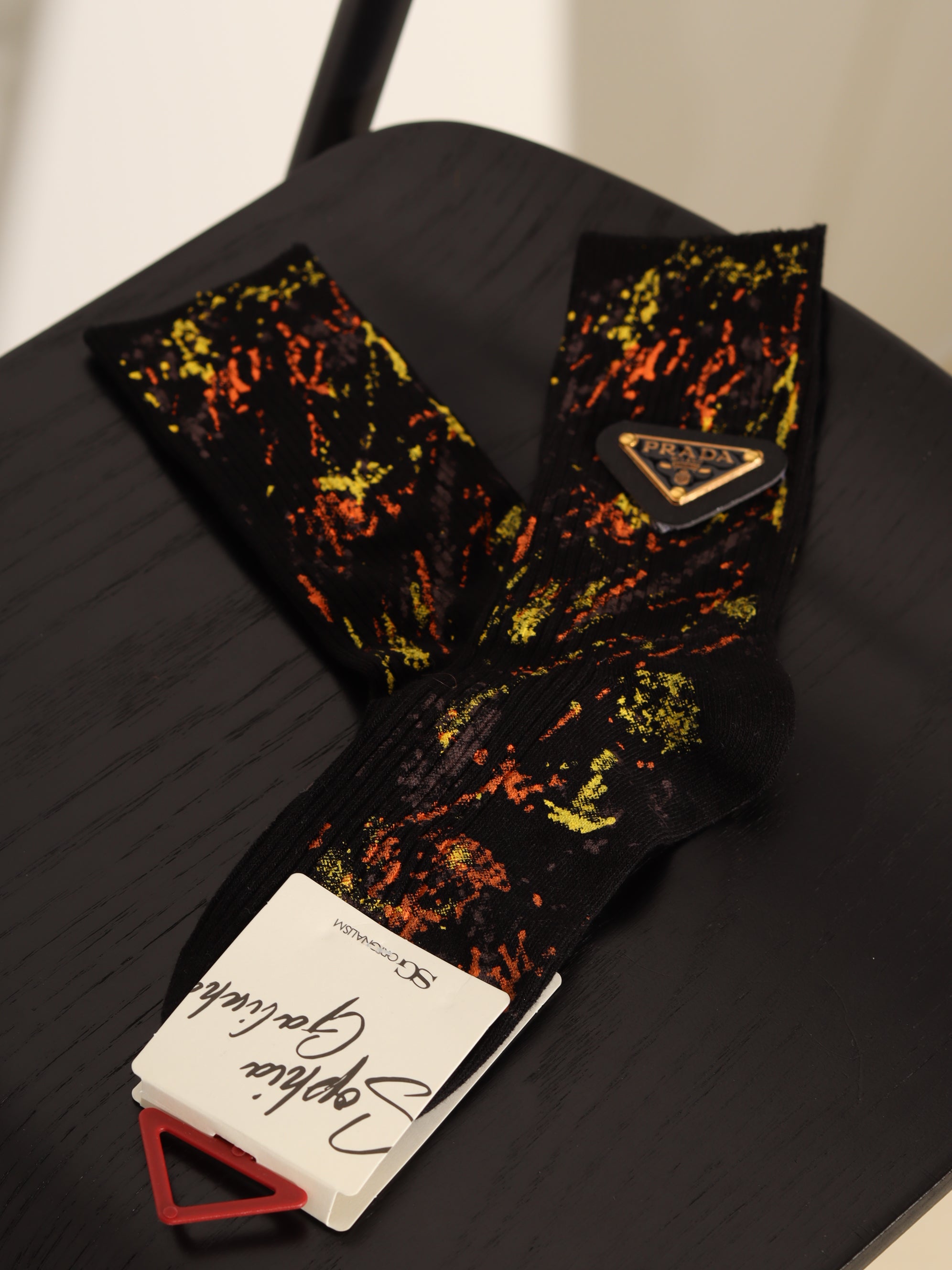 Melnas stilizētas zeķes – 18177