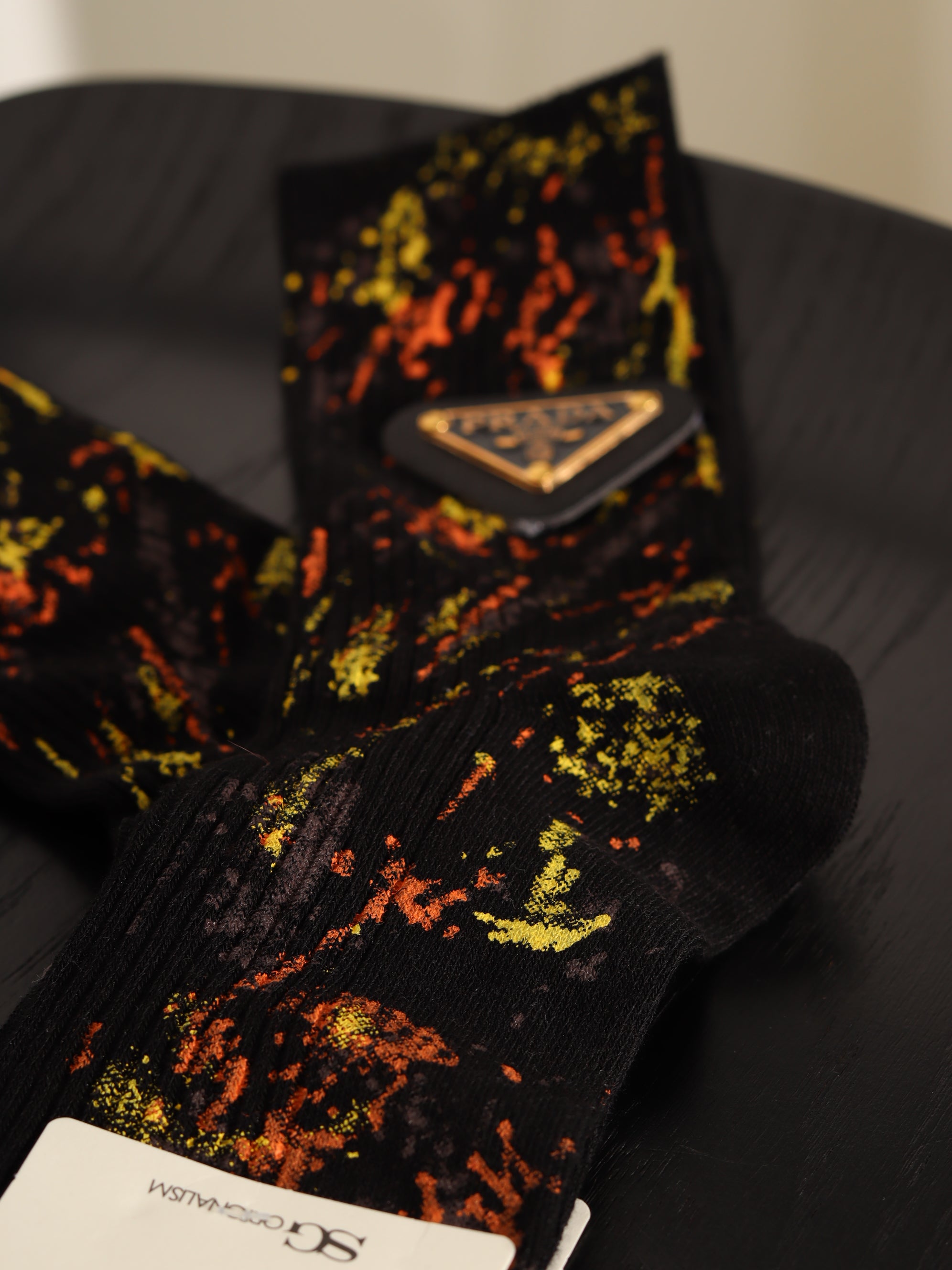 Melnas stilizētas zeķes – 18177