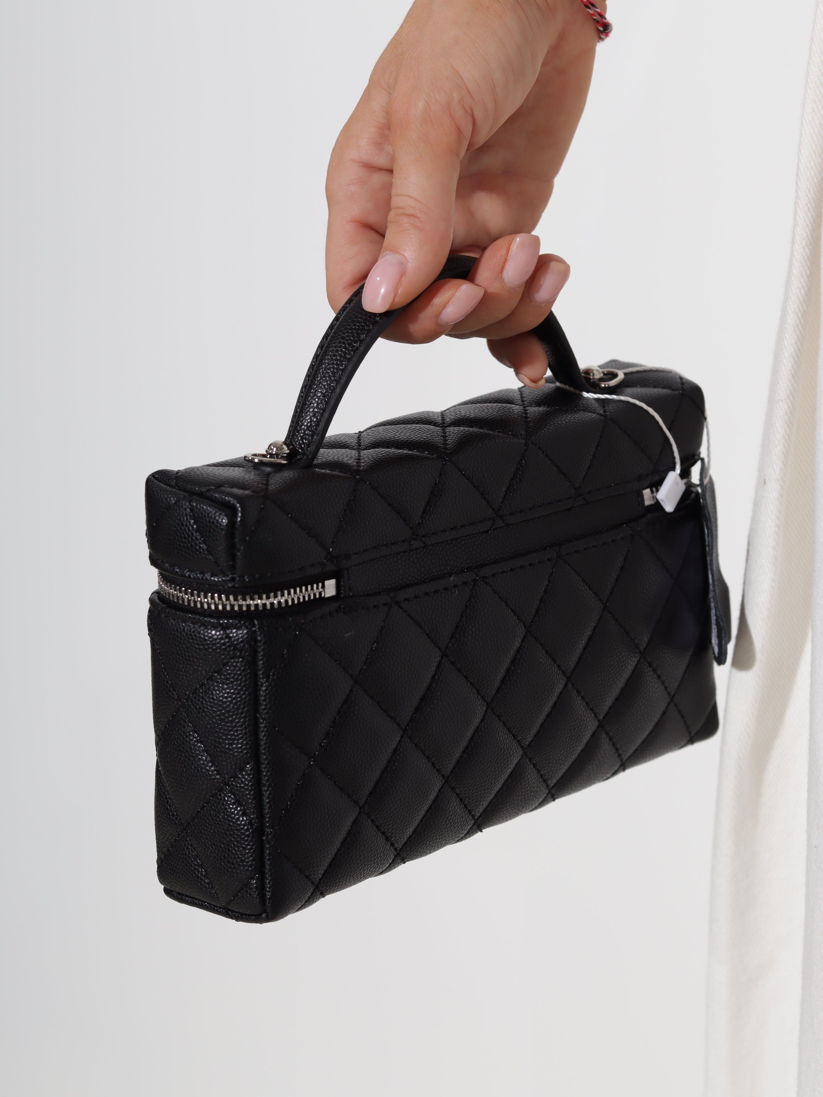 Melna 'Mini Chic' soma, sudraba aizdare - 20504