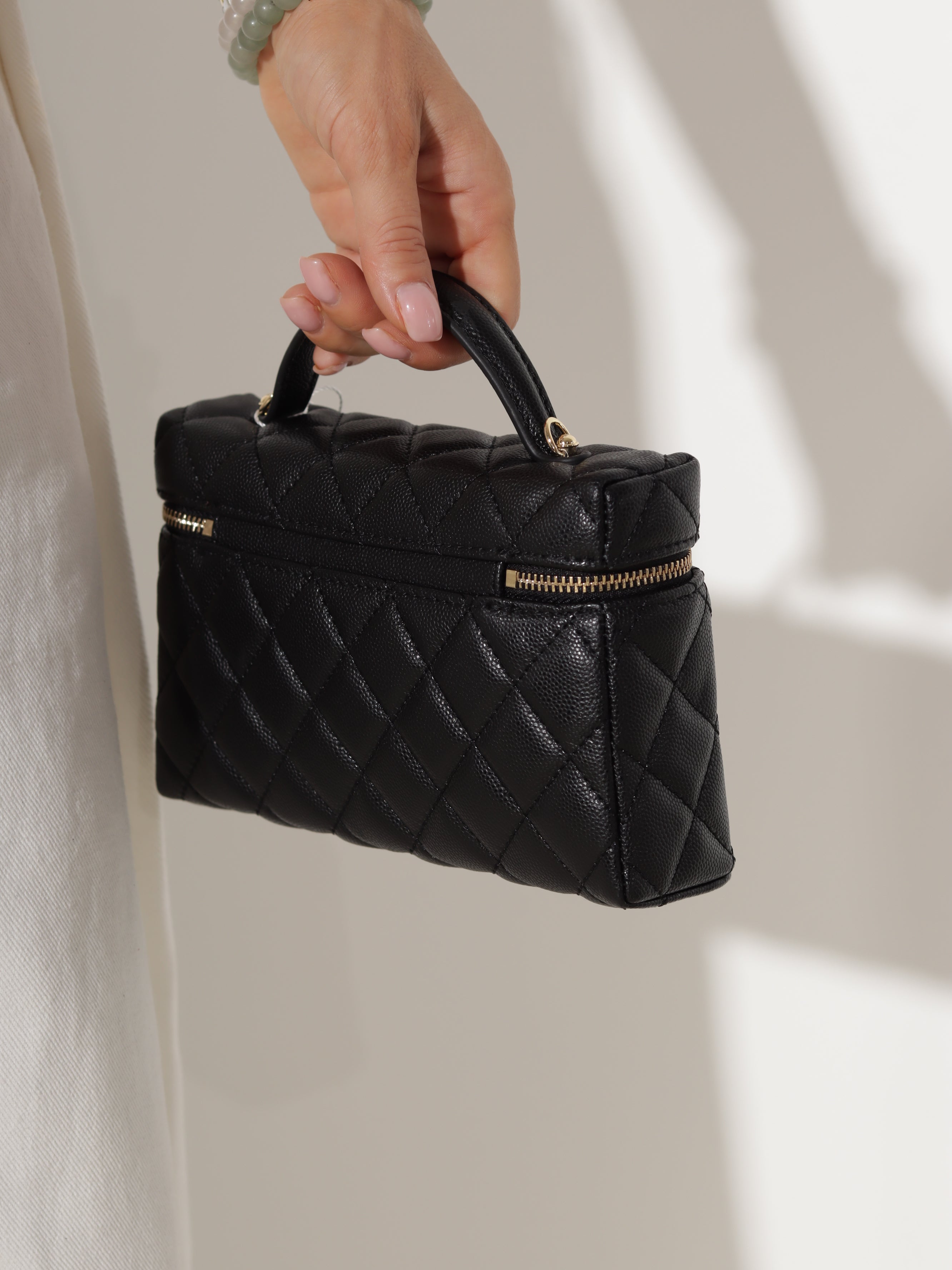 Melna 'Mini Chic' soma, sudraba aizdare - 20504