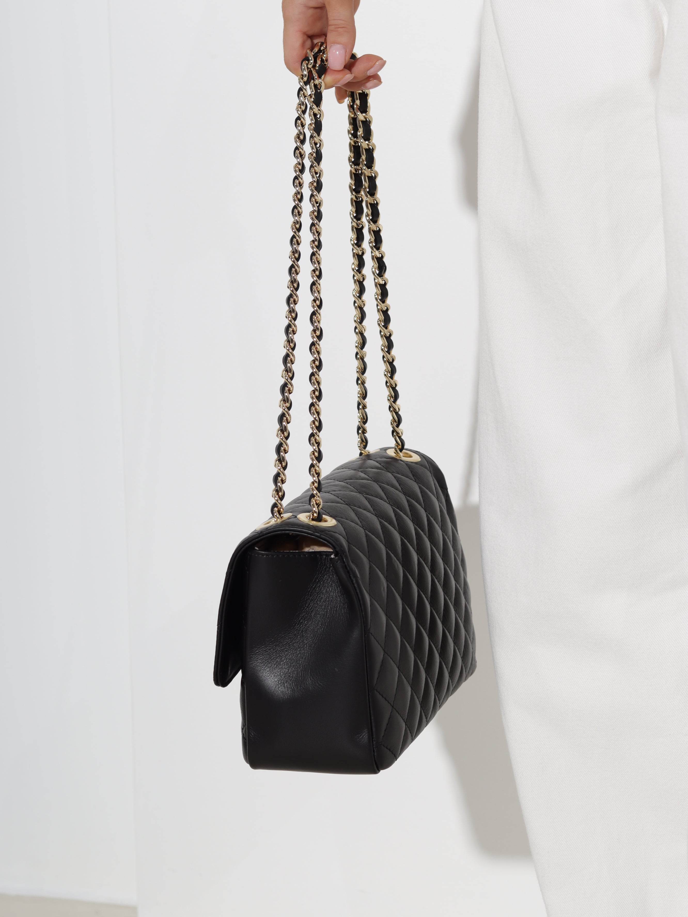 Melna midi soma 'Double handle' - 20495