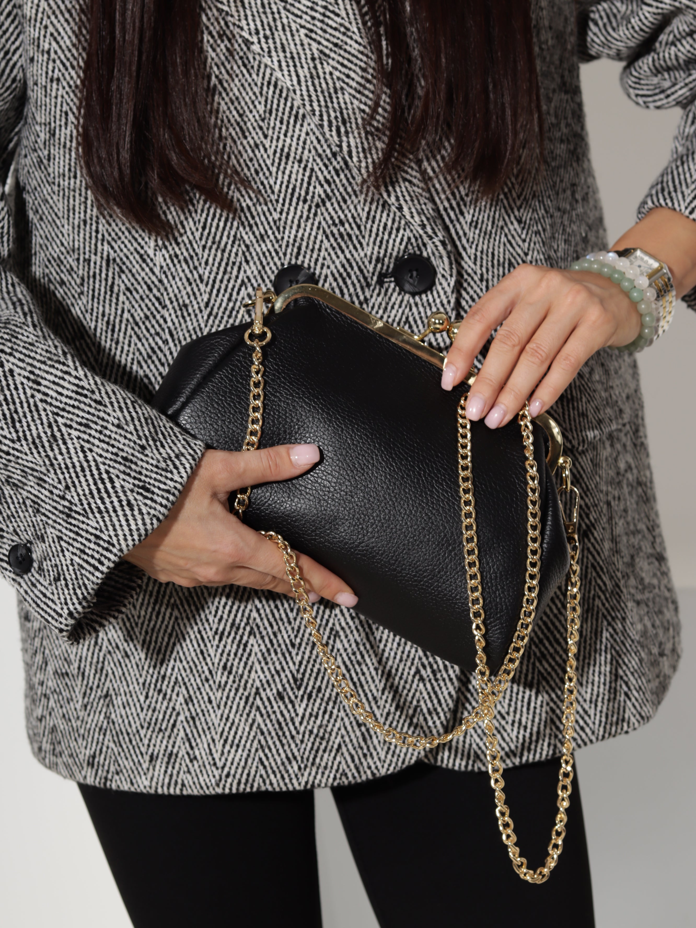 Melna, maza d/ā "Frame clutch" soma- 20857
