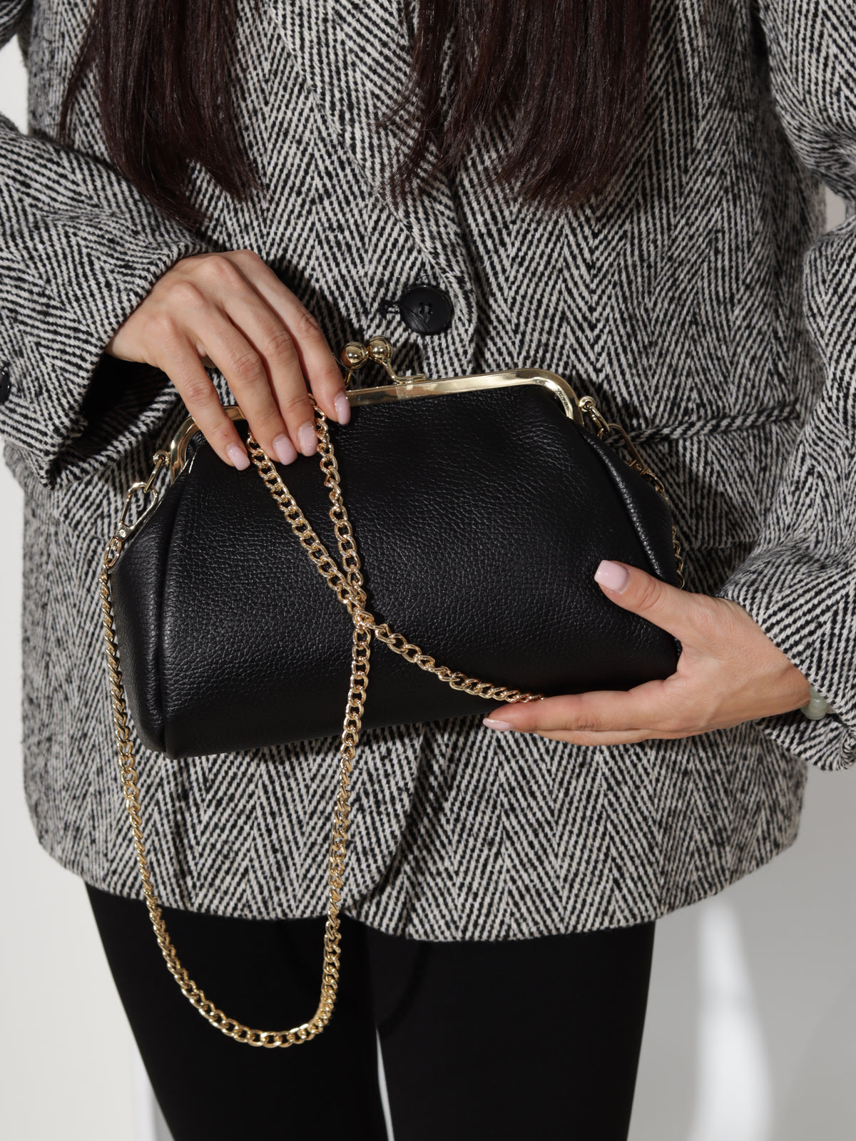 Melna, maza d/ā "Frame clutch" soma- 20857