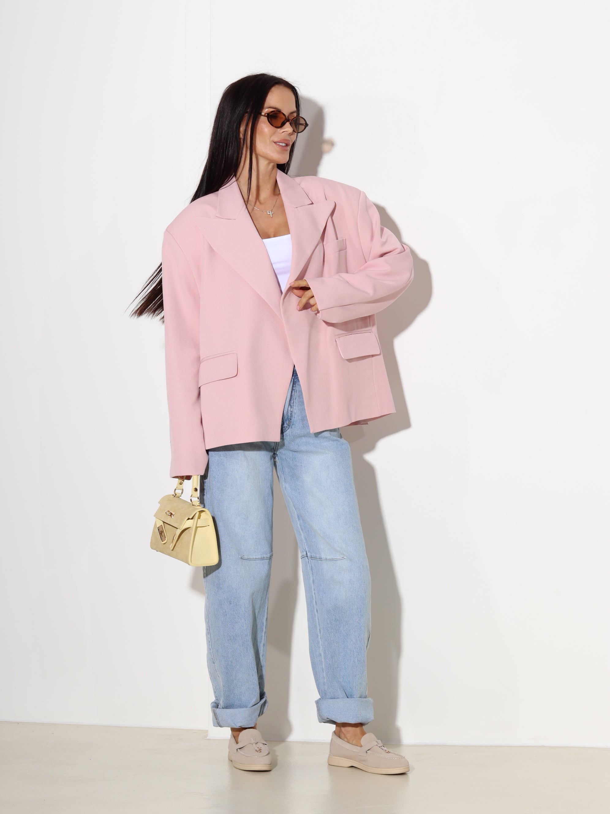 Rozā oversize žakete 'Relaxed fit' - 19901