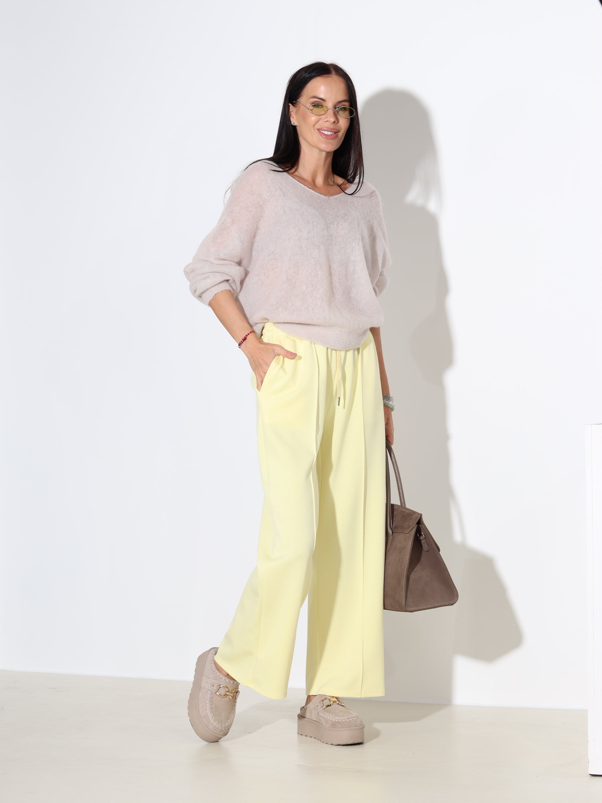 Dzeltenas sportiska stila püksid - 18021