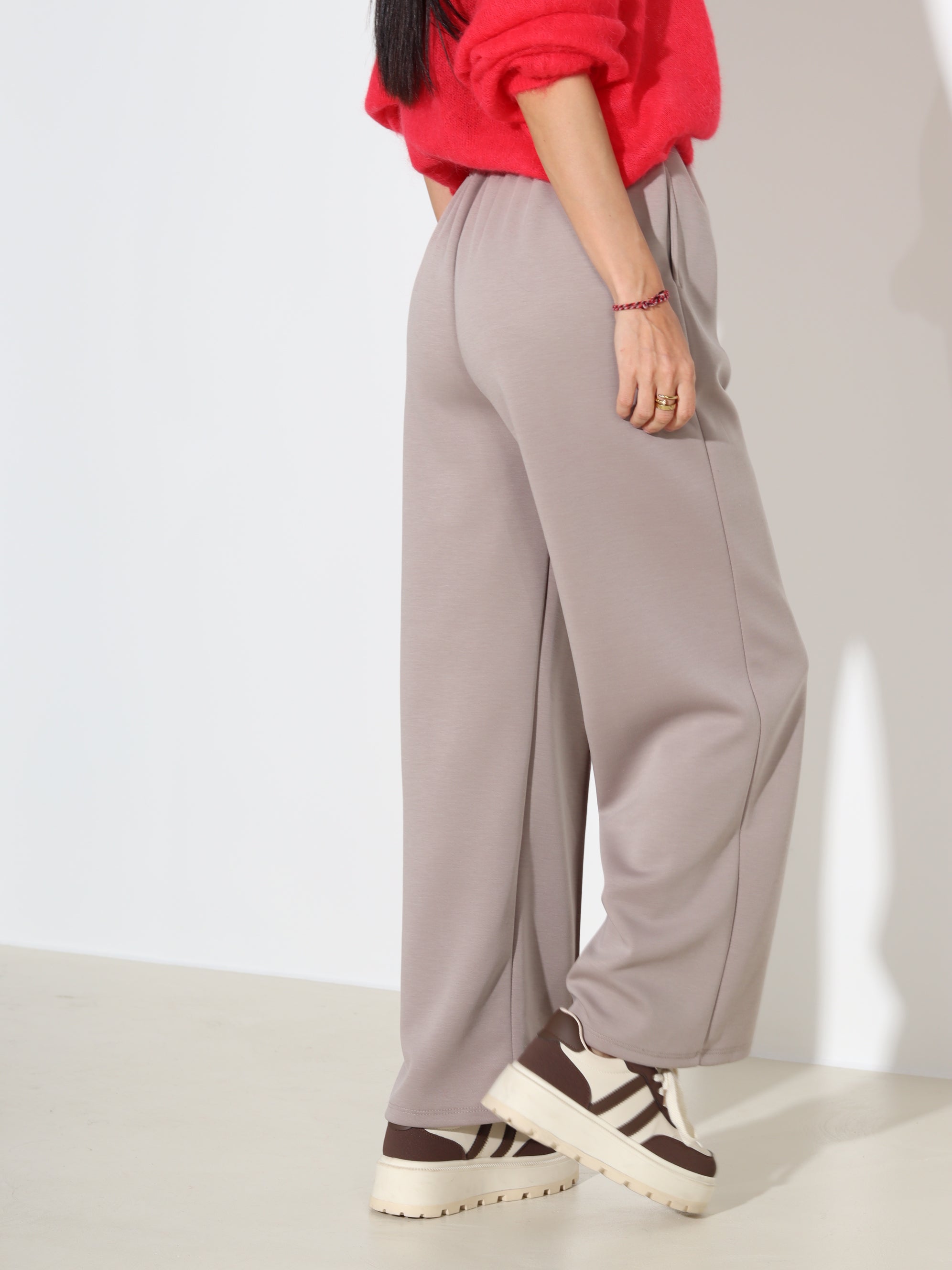 Taupe sportiska stila püksid - 18023