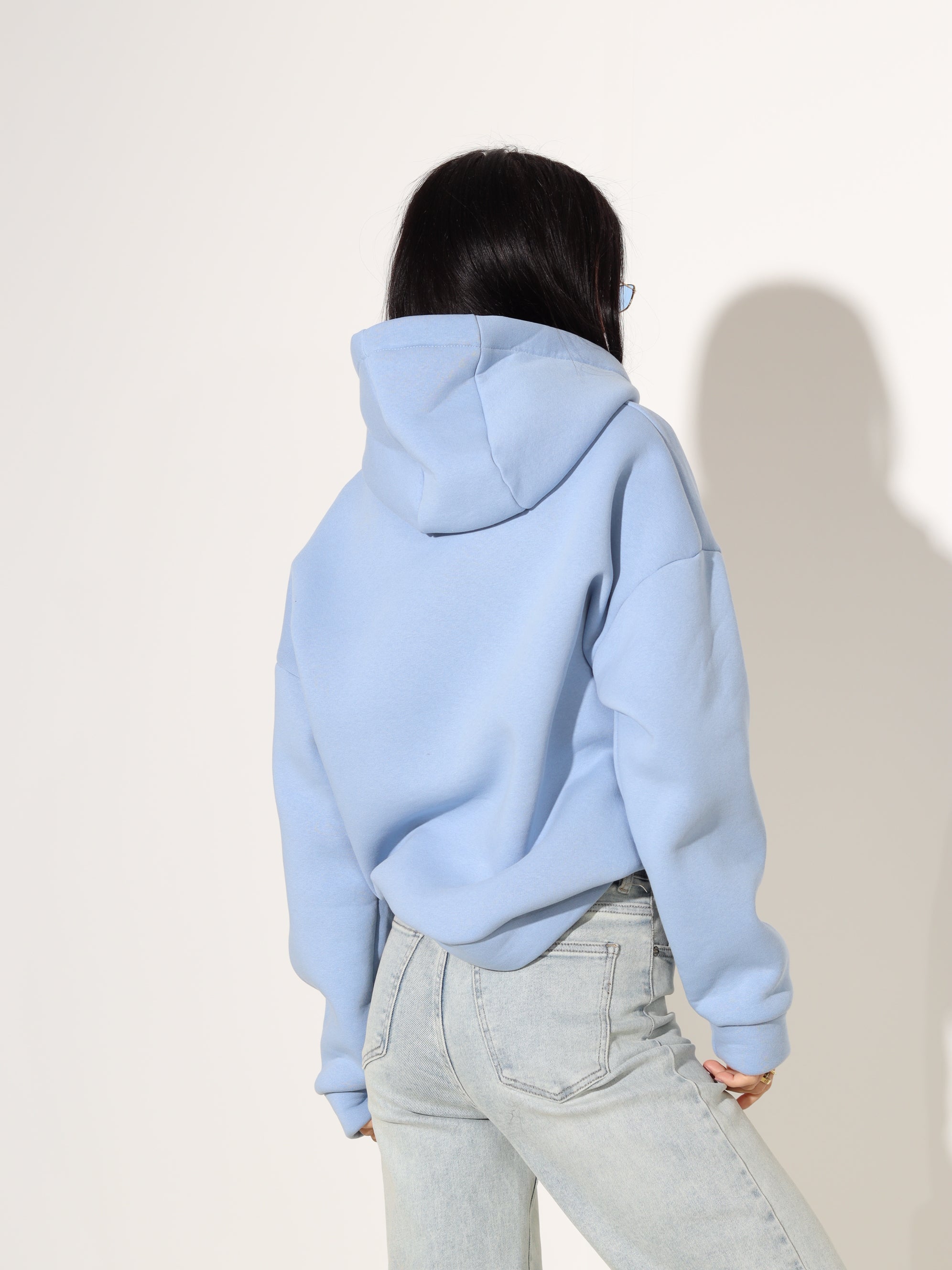 Zils džemperis/hūdijs "Aprēs" - 18033