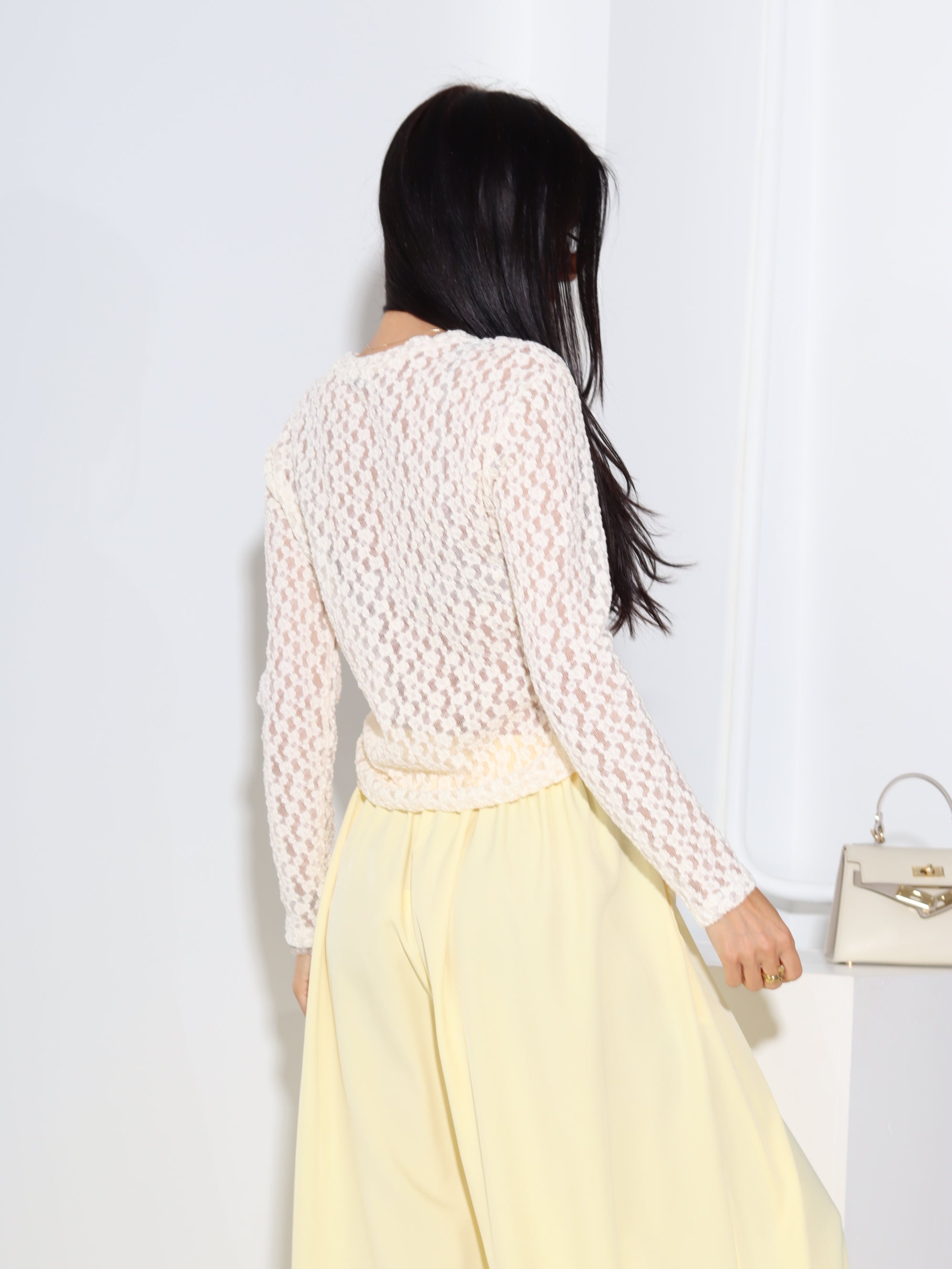 Bēšs, bieza tīkliņa tops 'Viktoria' - 18544