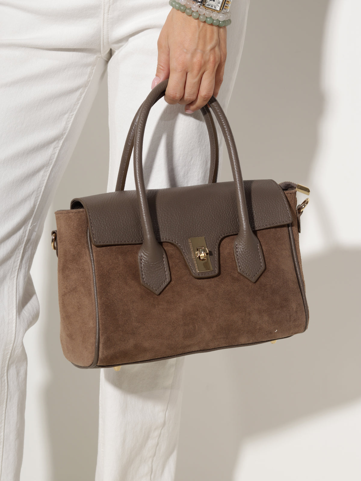 Taupes krāsas d/ā+d/zā soma "Quiet Luxury", midi - 20548