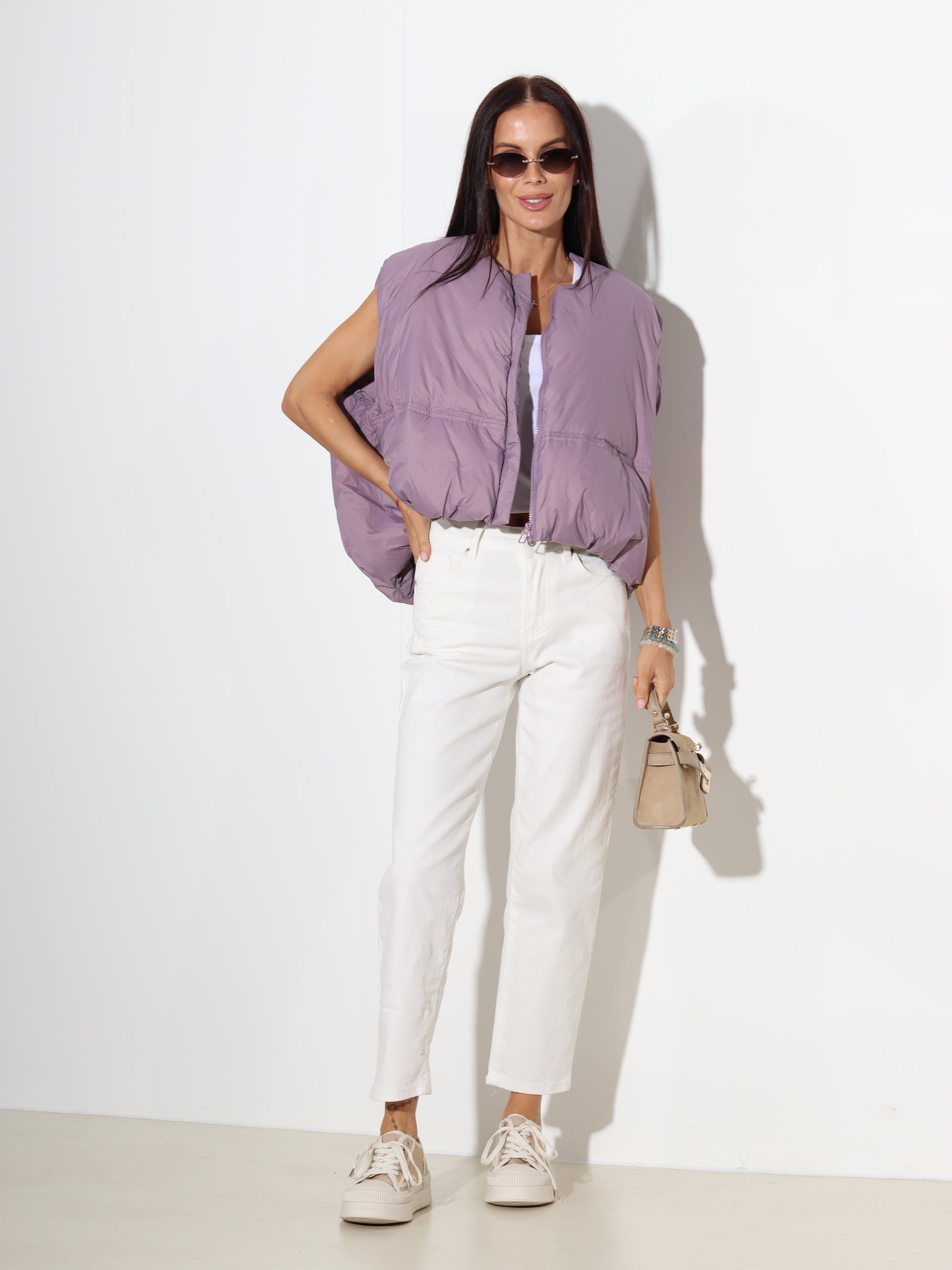 Violeta oversize dūnu veste - 20237