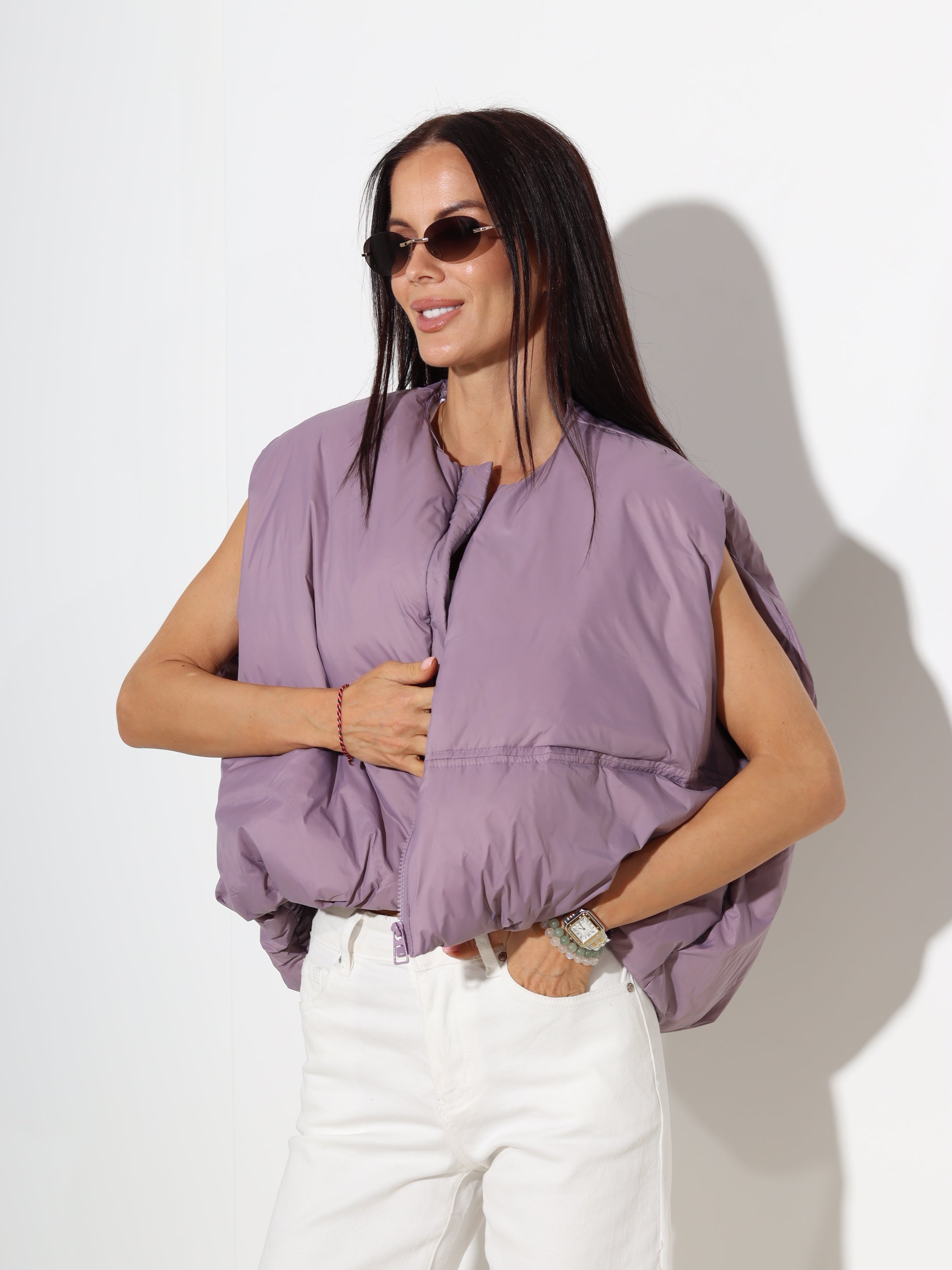 Violeta oversize dūnu veste - 20237