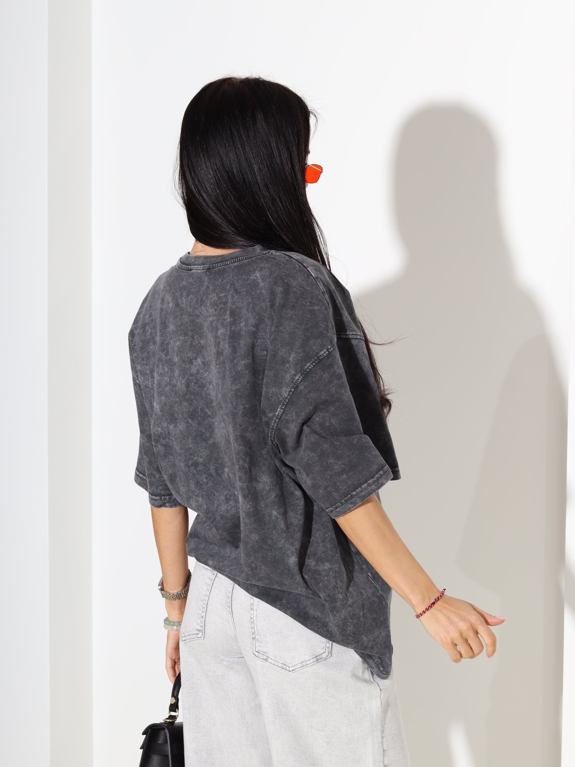 T.pelēks tops ar īsām piedurknēm 'Dogue' - 18314