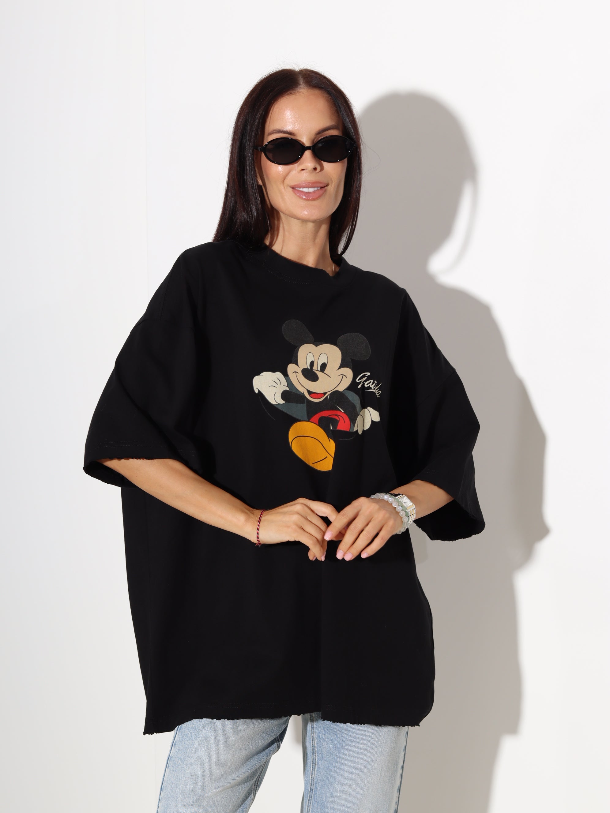 Melns t-krekls Mickey ,Gatcha' - 20244