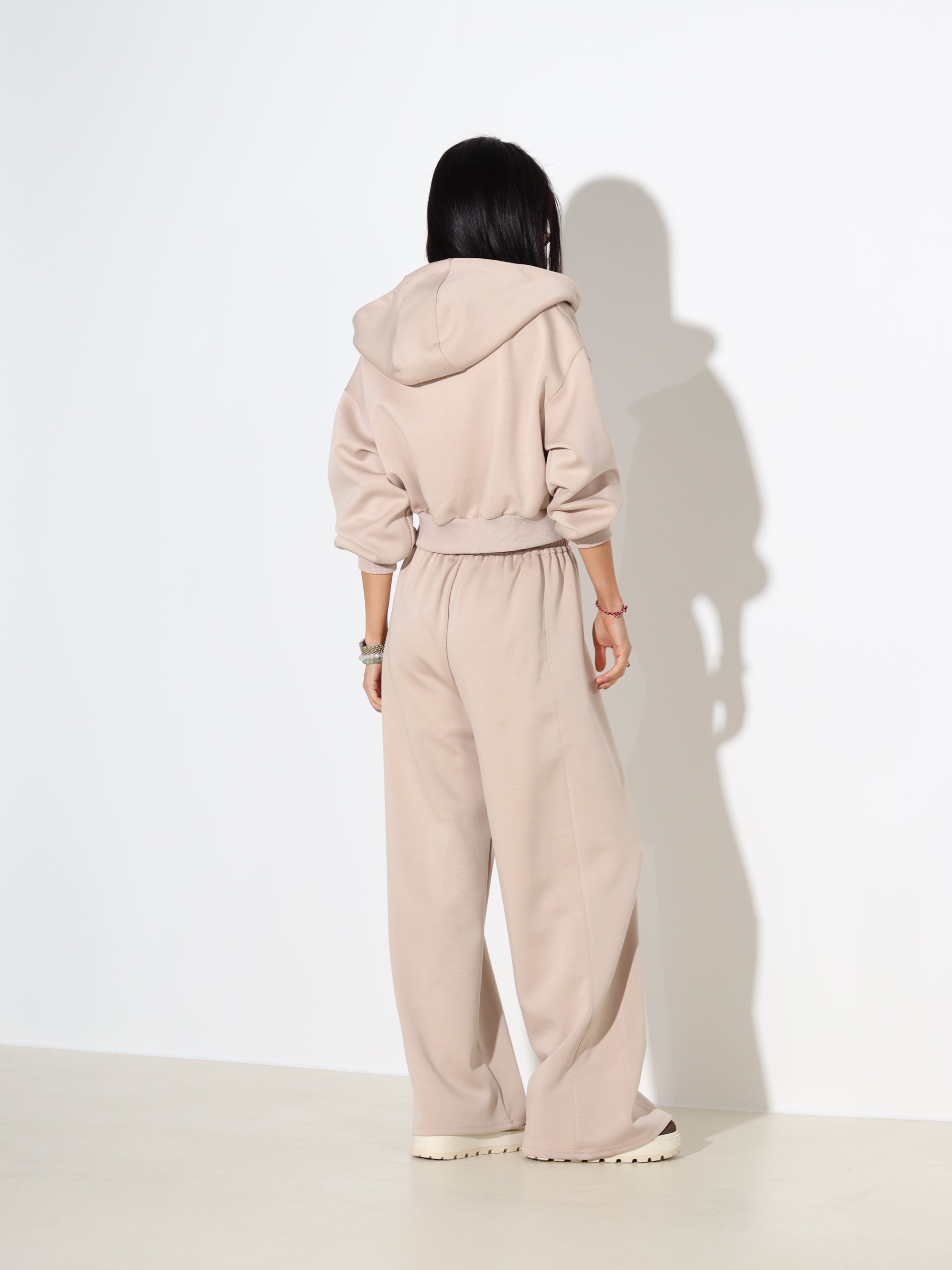 Bēšs 2daļīgs komplekts, sportlik stil - 18063