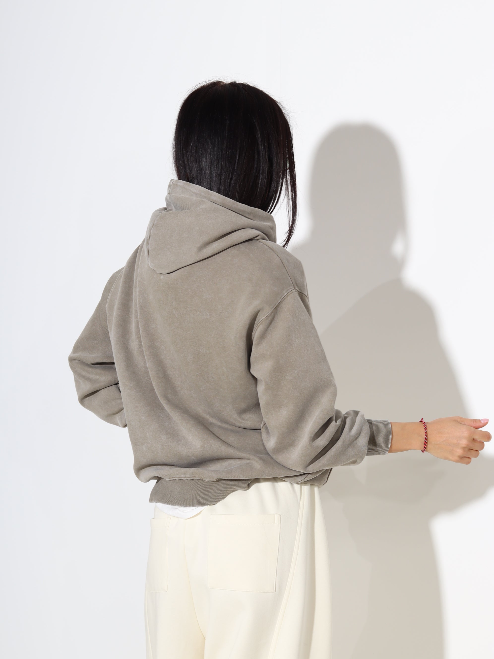 Zaļš batikots džemperis/hūdijs - 18351