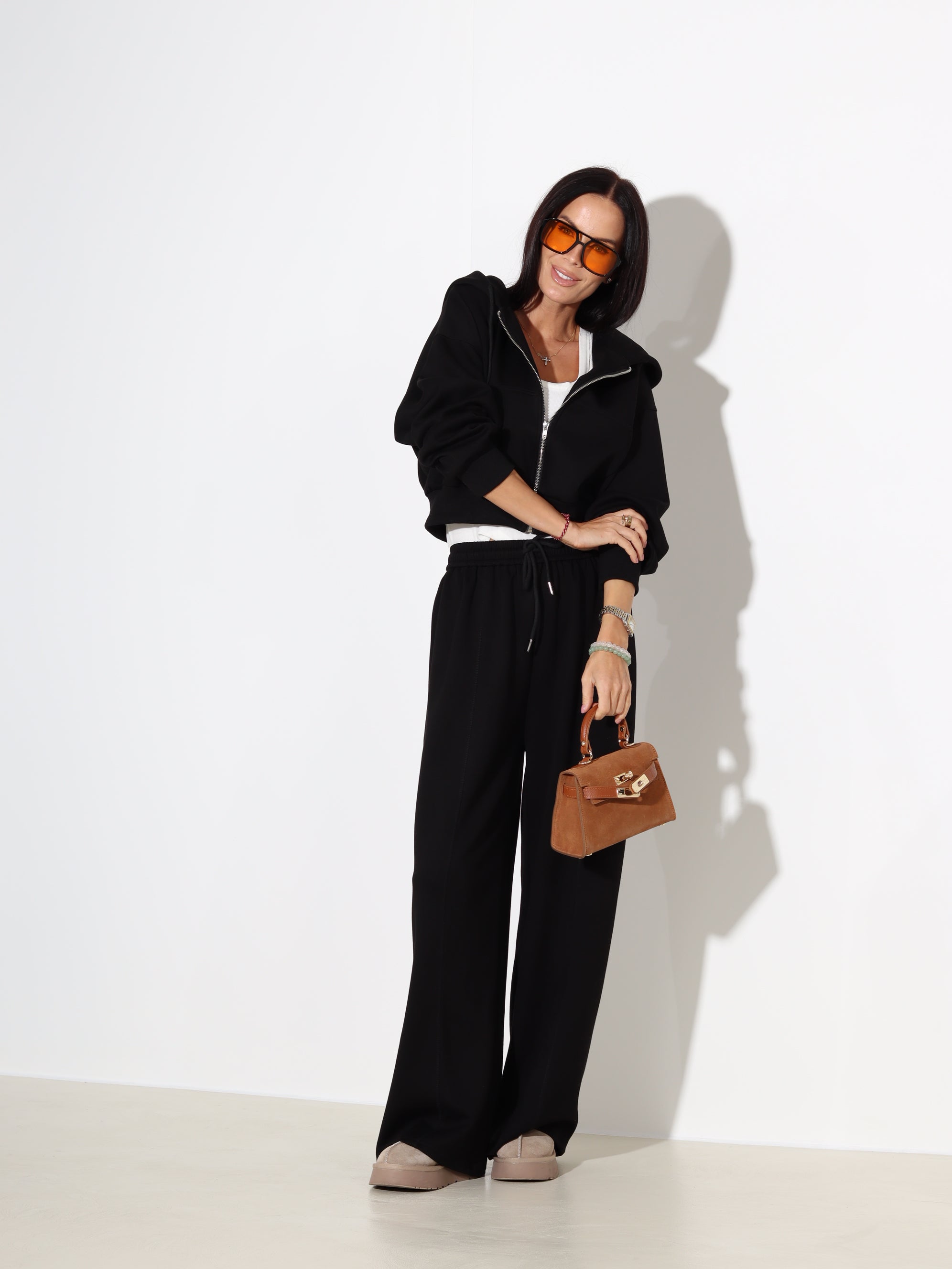 Melns 2daļīgs komplekts, sportiska stila - 18064