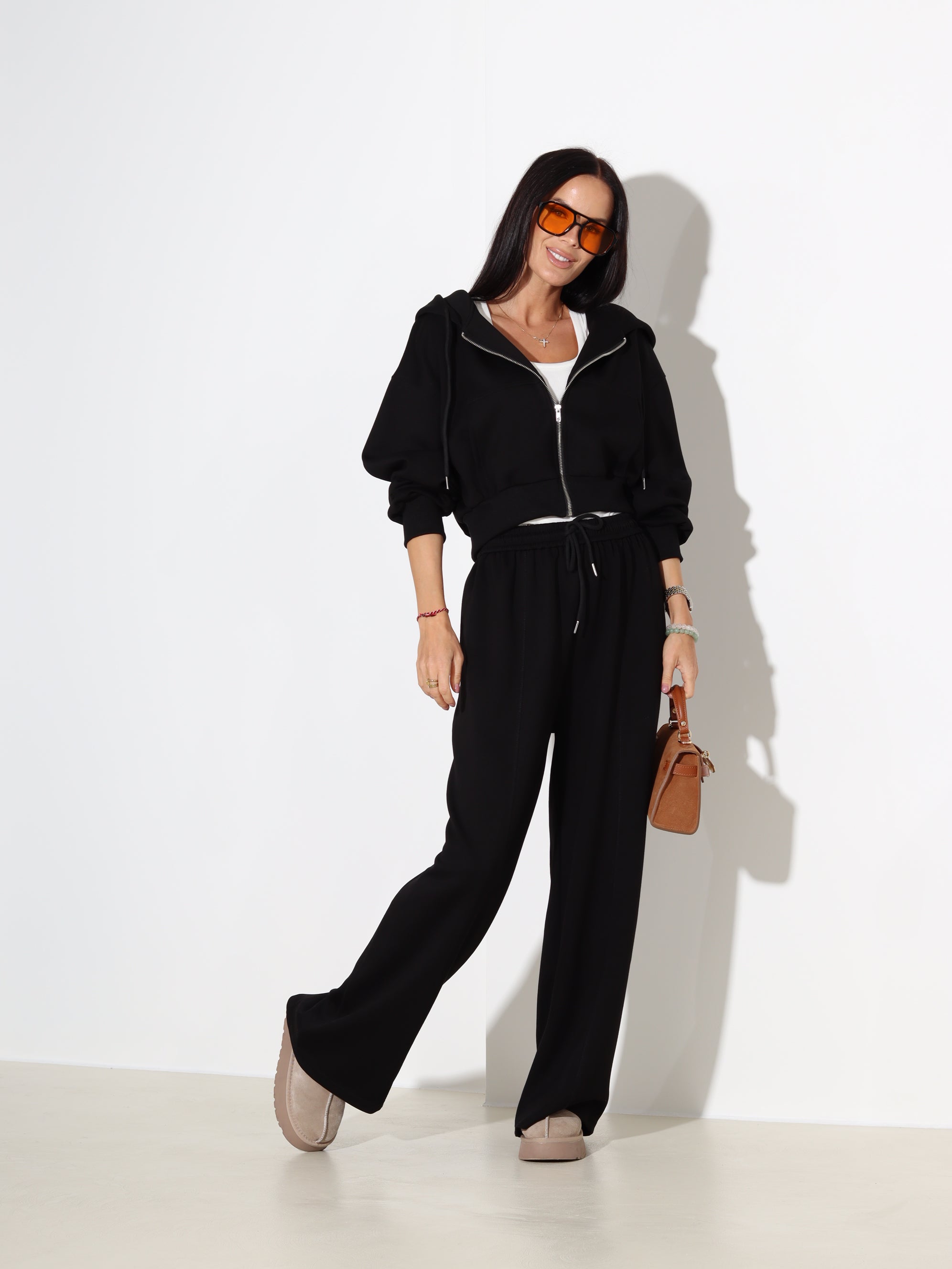 Melns 2daļīgs komplekts, sportiska stila - 18064