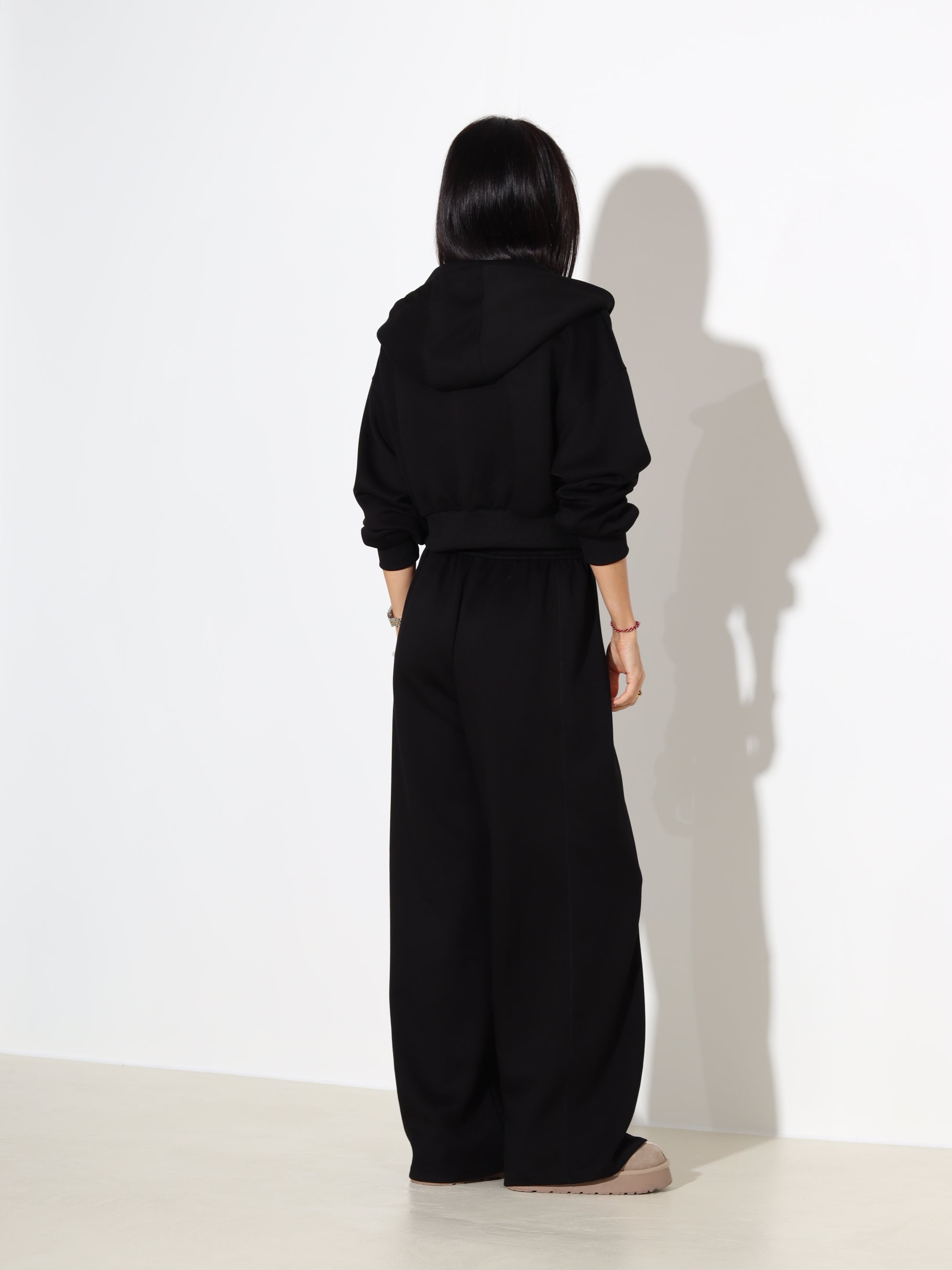 Melns 2daļīgs komplekts, sportiska stila - 18064