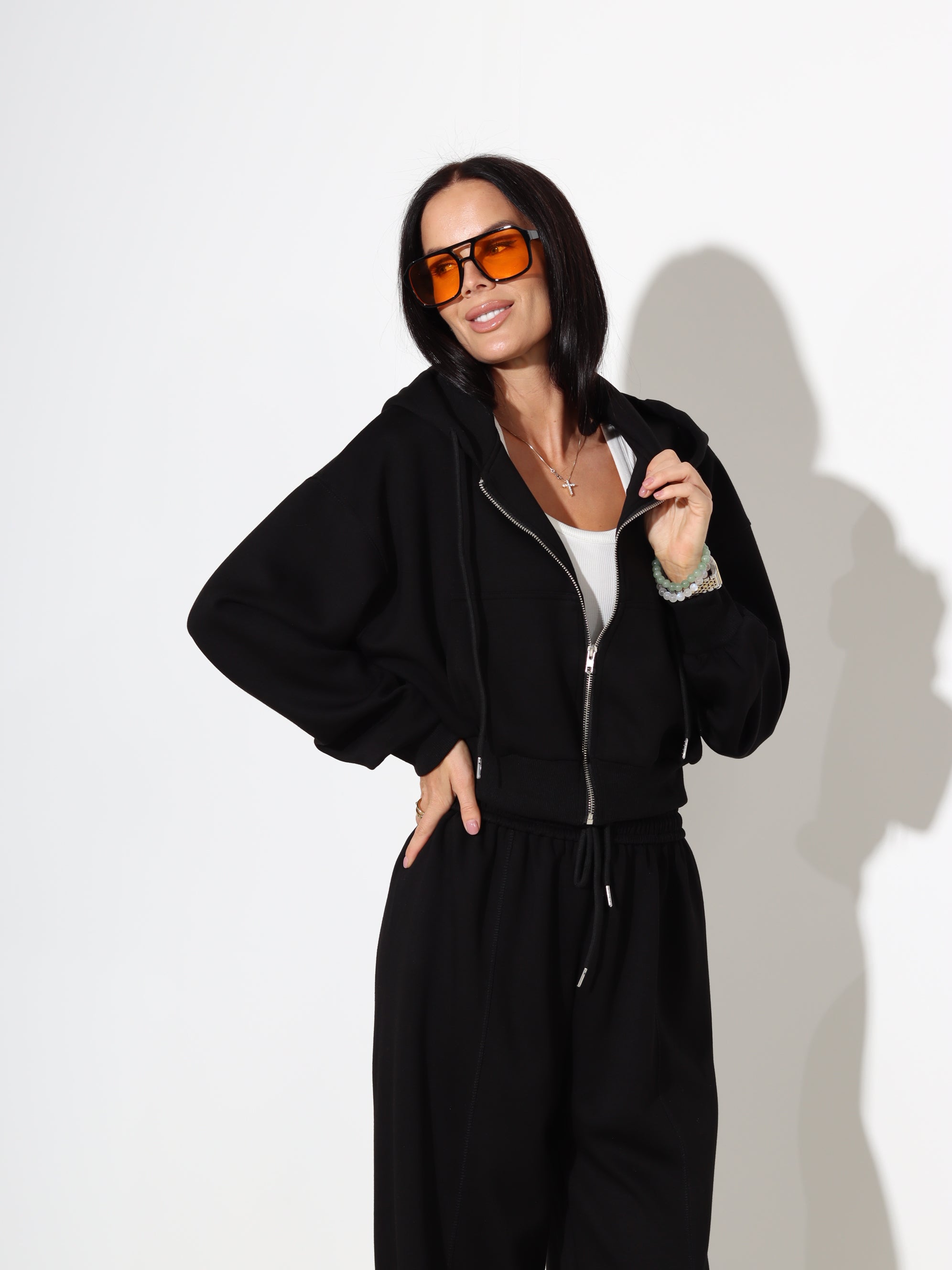 Melns 2daļīgs komplekts, sportiska stila - 18064