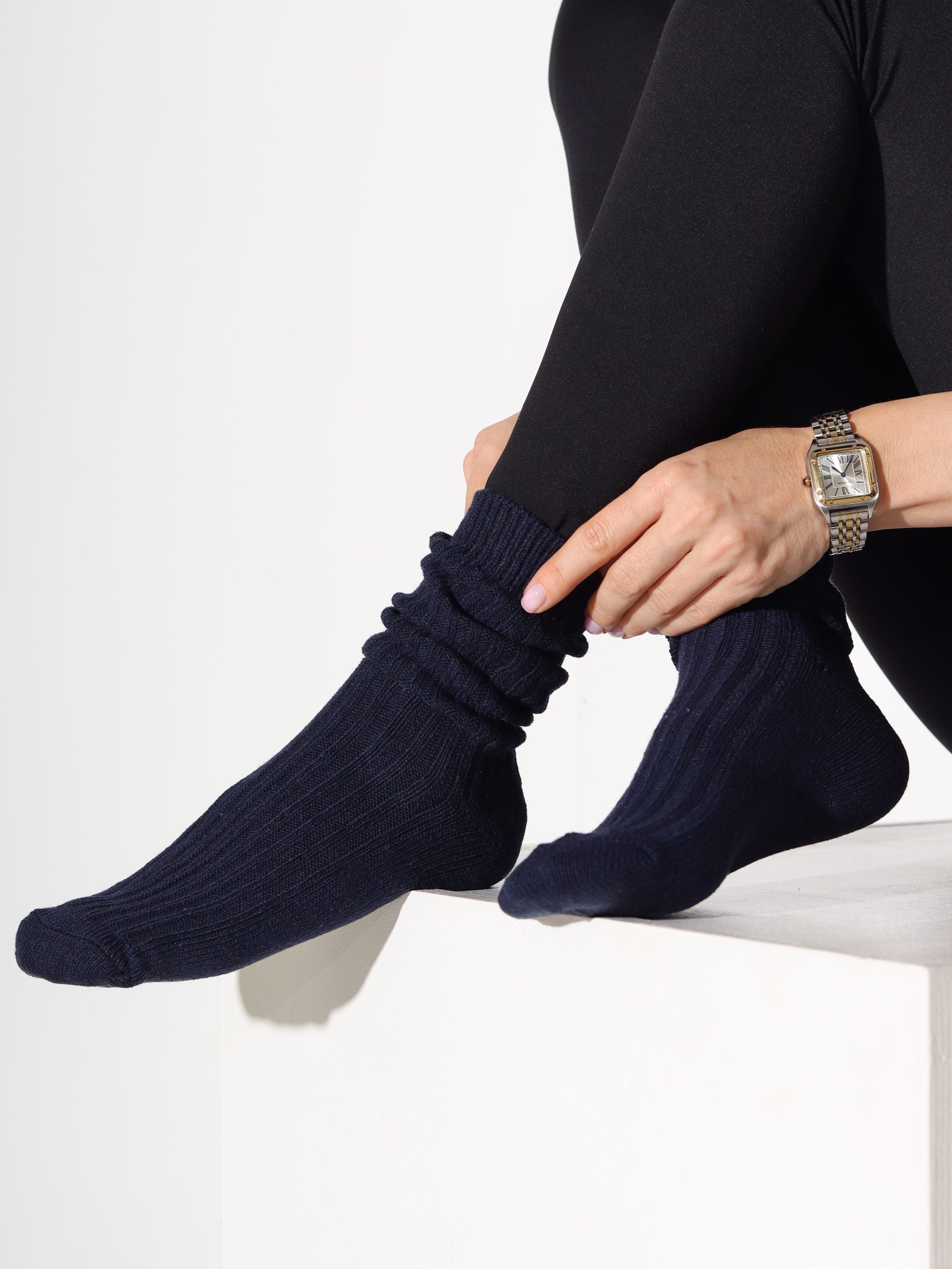 Alpakas pusgarās zeķes 3in1 (bēšs+pelēka+t.zilas) - 16879