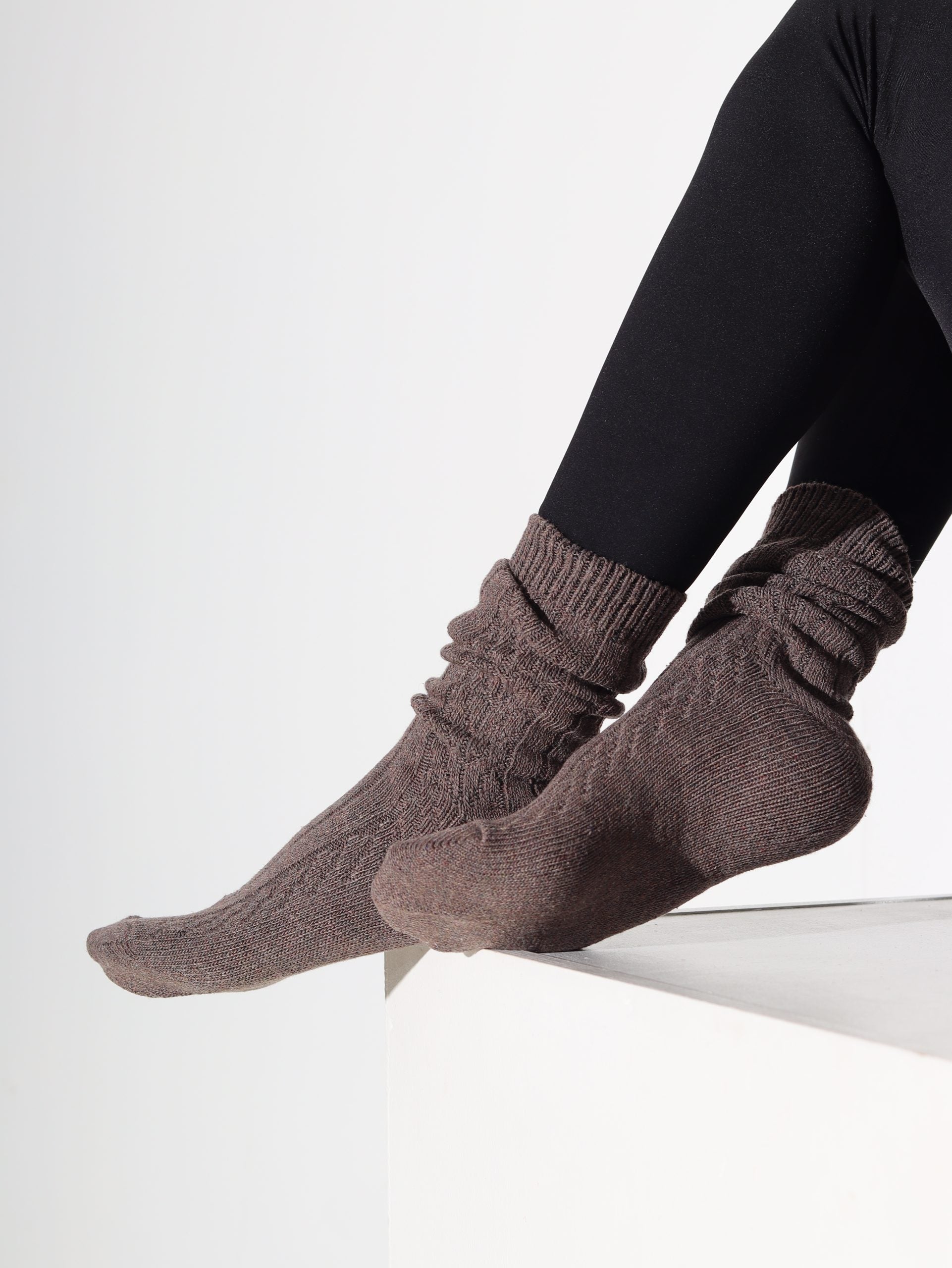 Alpakas pusgarās zeķes 3in1 (pelēks+camel+t.brūns) - 16878