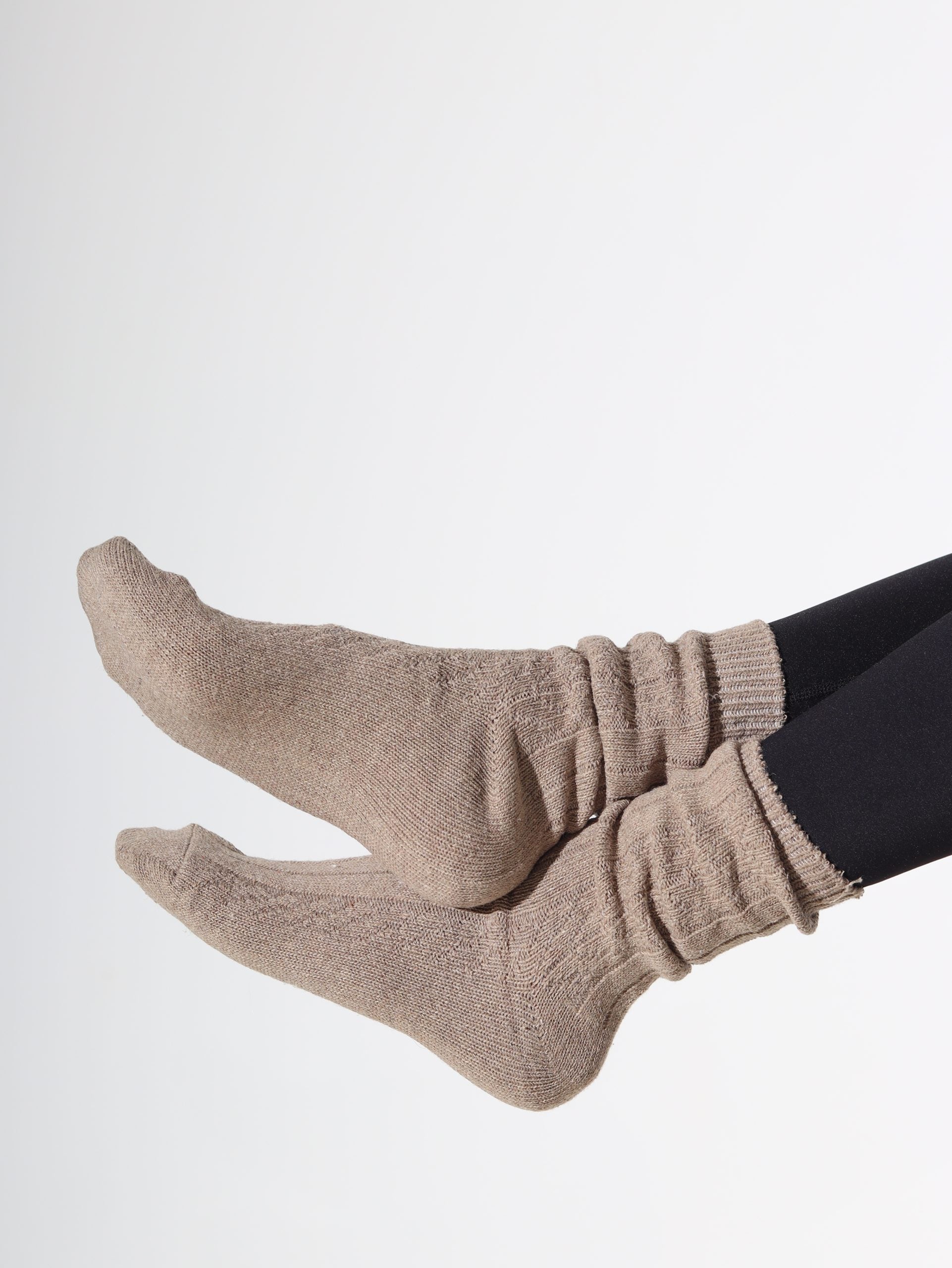 Alpakas pusgarās zeķes 3in1 (pelēks+taupe+brūns) - 16877