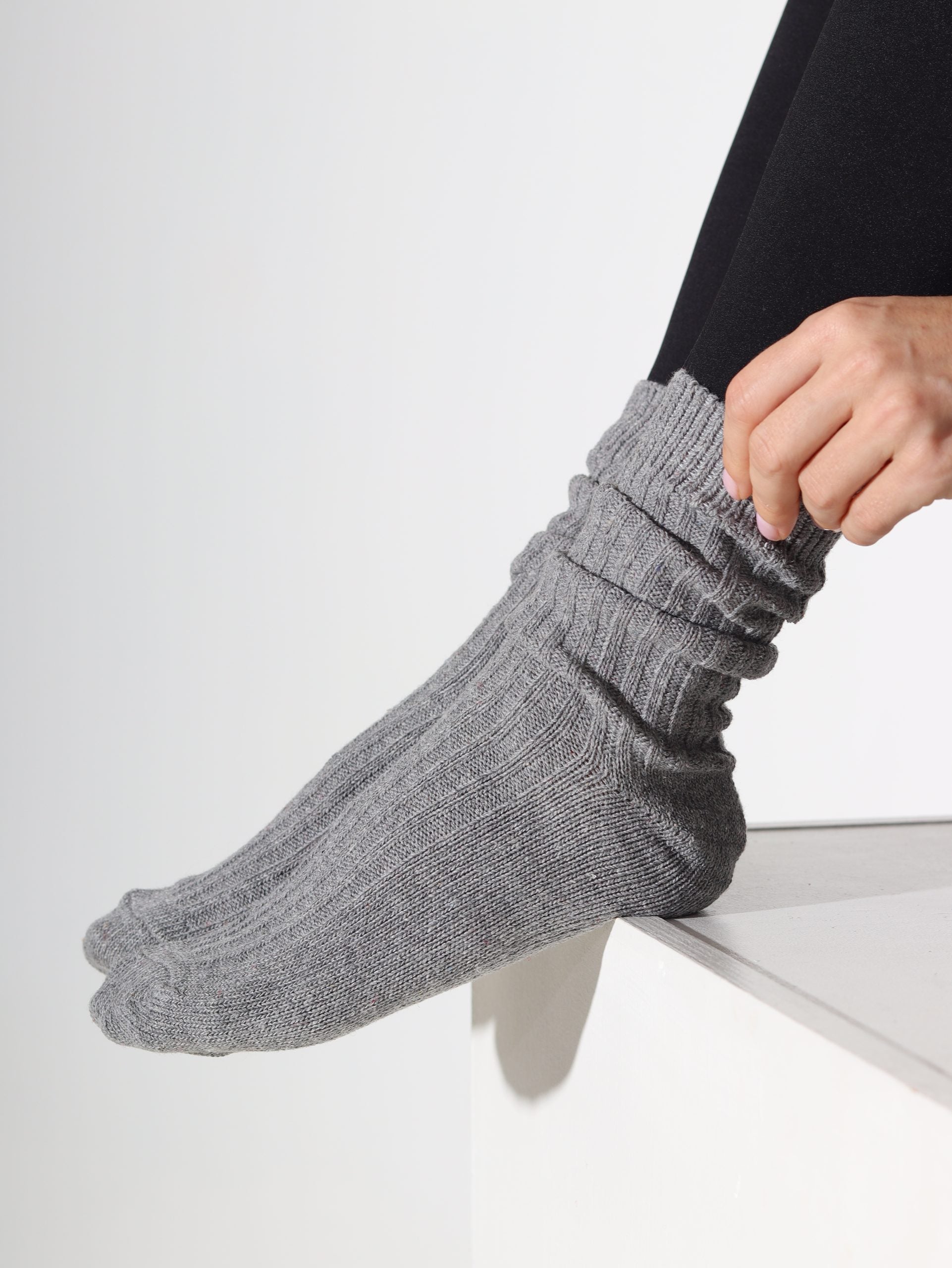 Alpakas pusgarās zeķes 3in1 (t.brūnas+g.pelēkas+melnas) - 16880