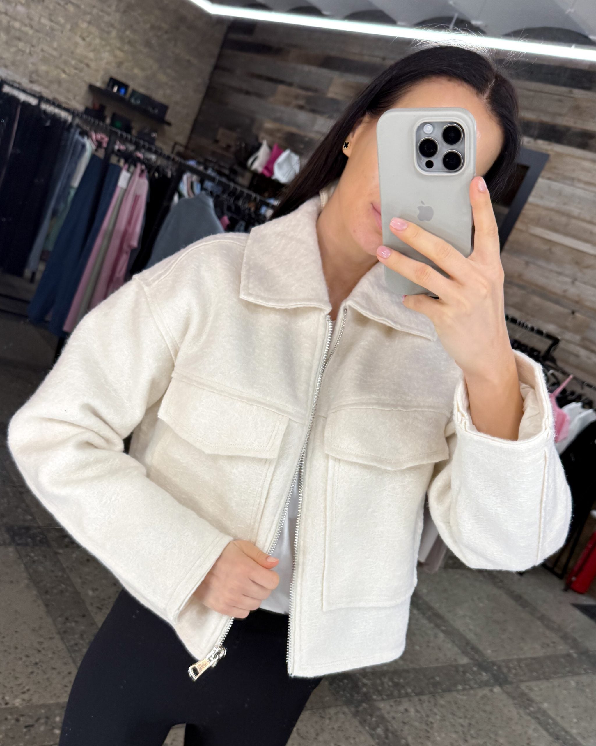 Bēša, īsa filcēta auduma virsjaka - 14472