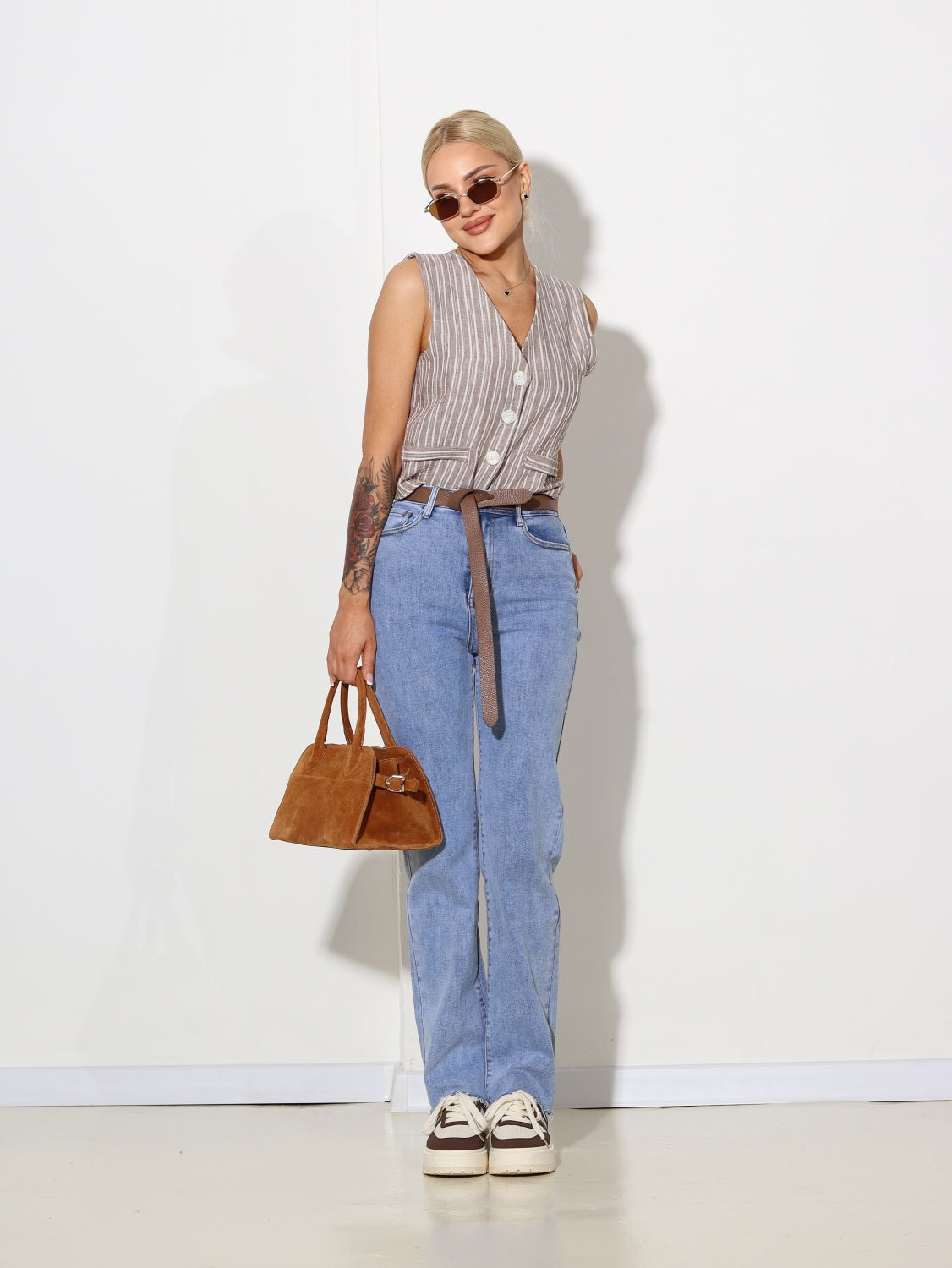 Zilas "Straight strech" džinsu bikses- 14550