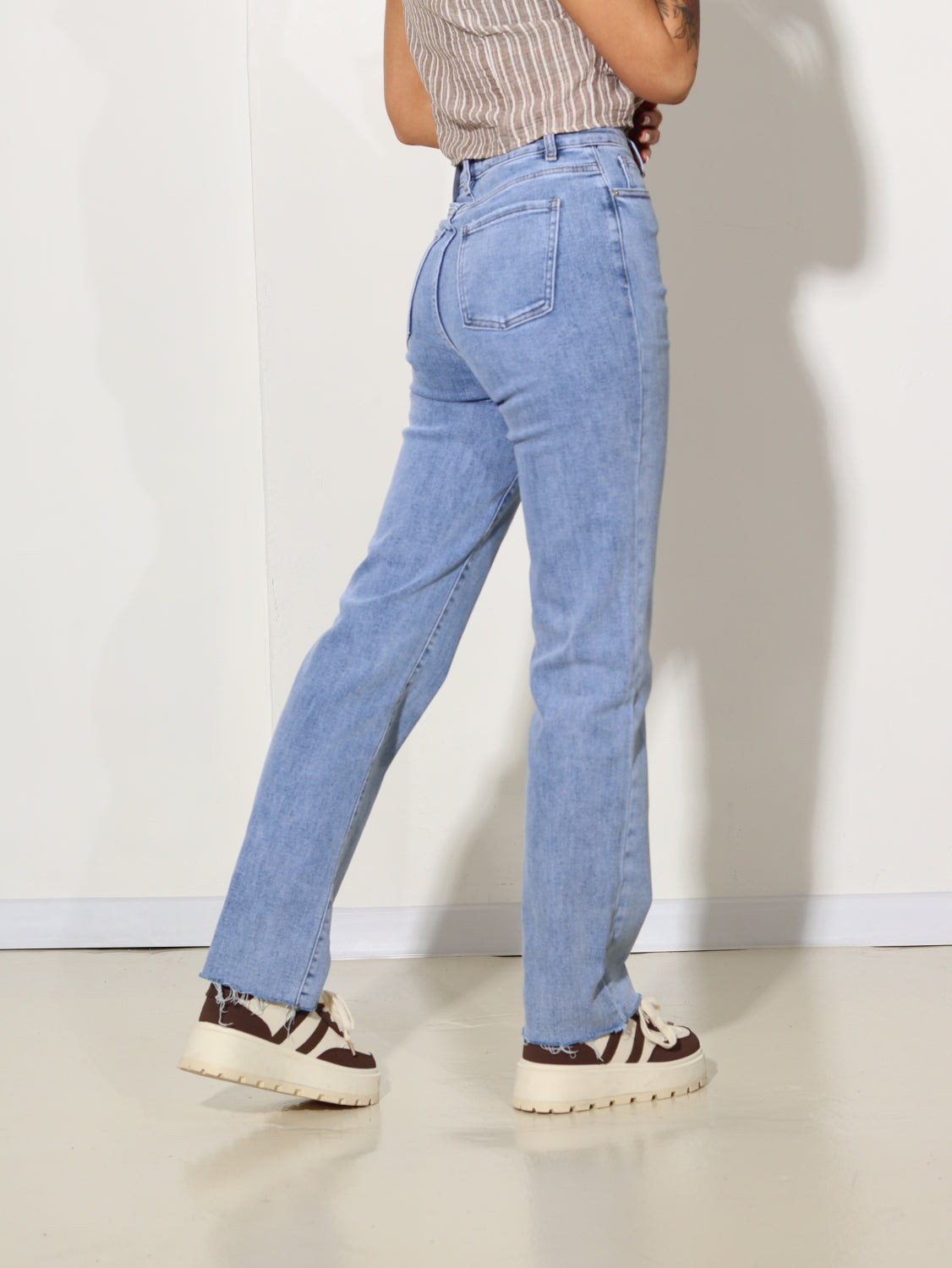 Zilas "Straight strech" džinsu bikses- 14550