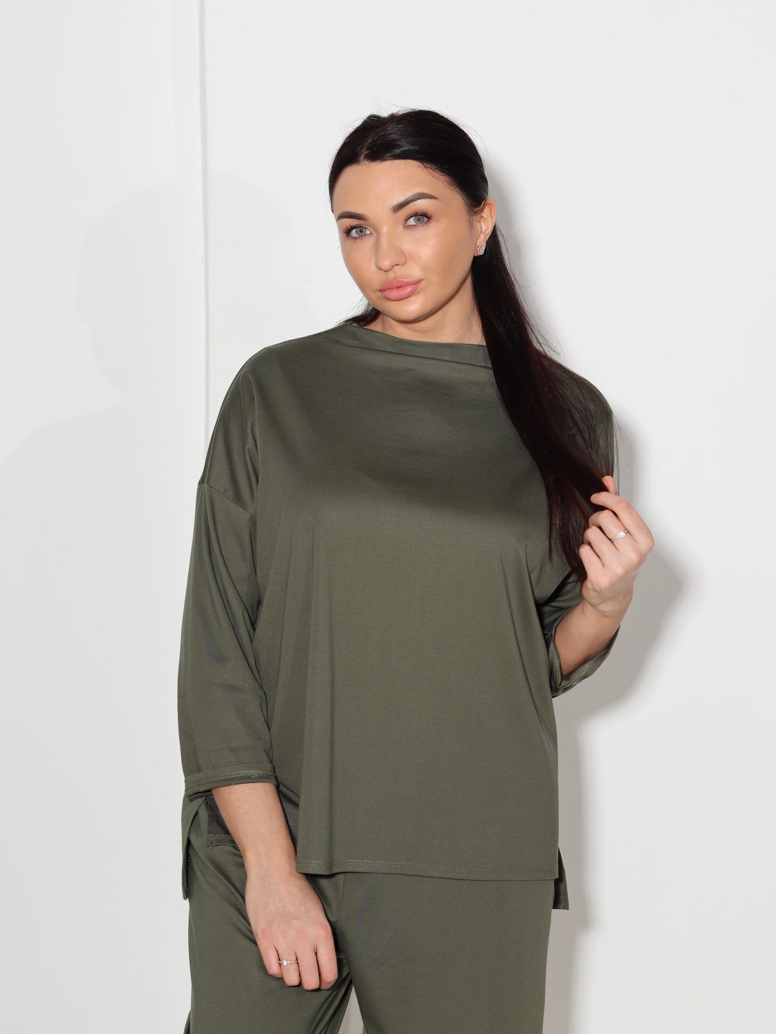 Zaļš tops oversize - 14047