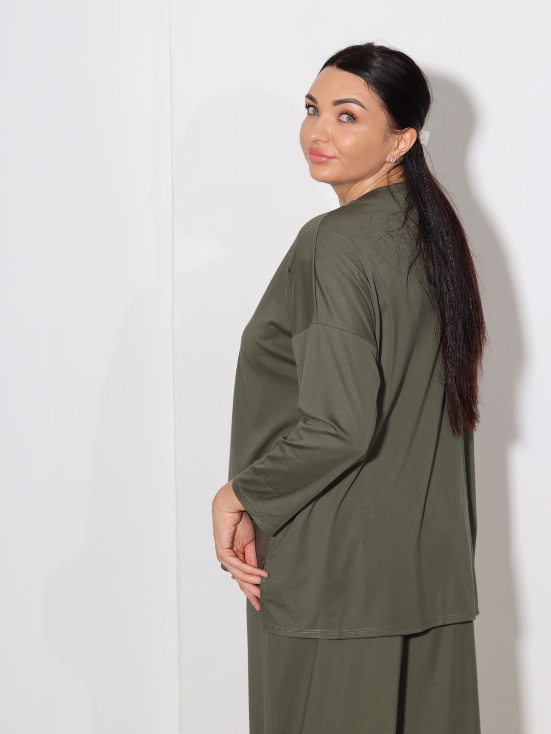 Zaļš tops oversize - 14047