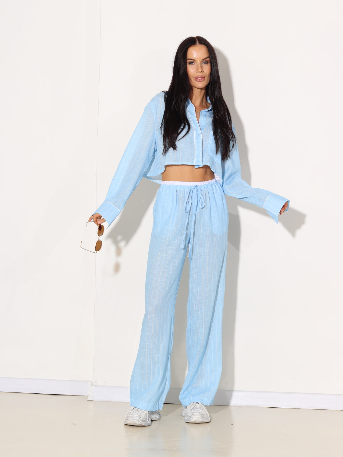 Zils, 2daļīgs komplekts 'Svītriņa' - 15147