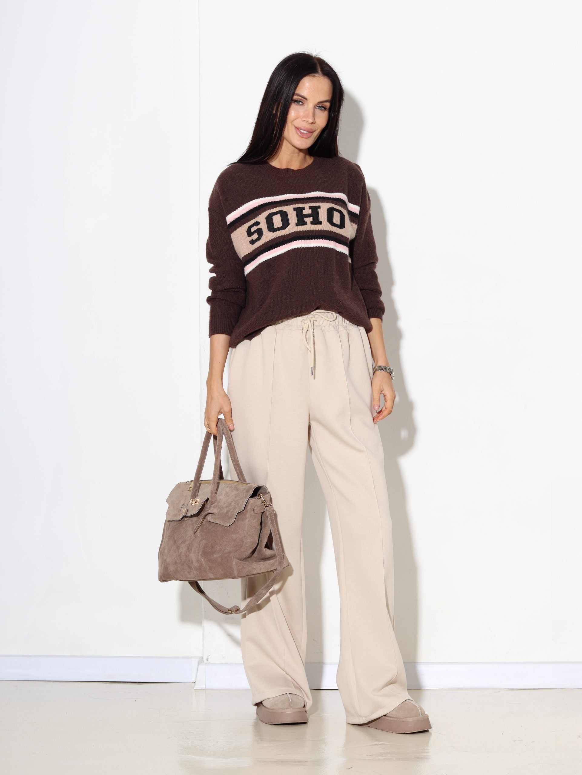 T.brūna, adīts džemperis 'SOHO' - 17191