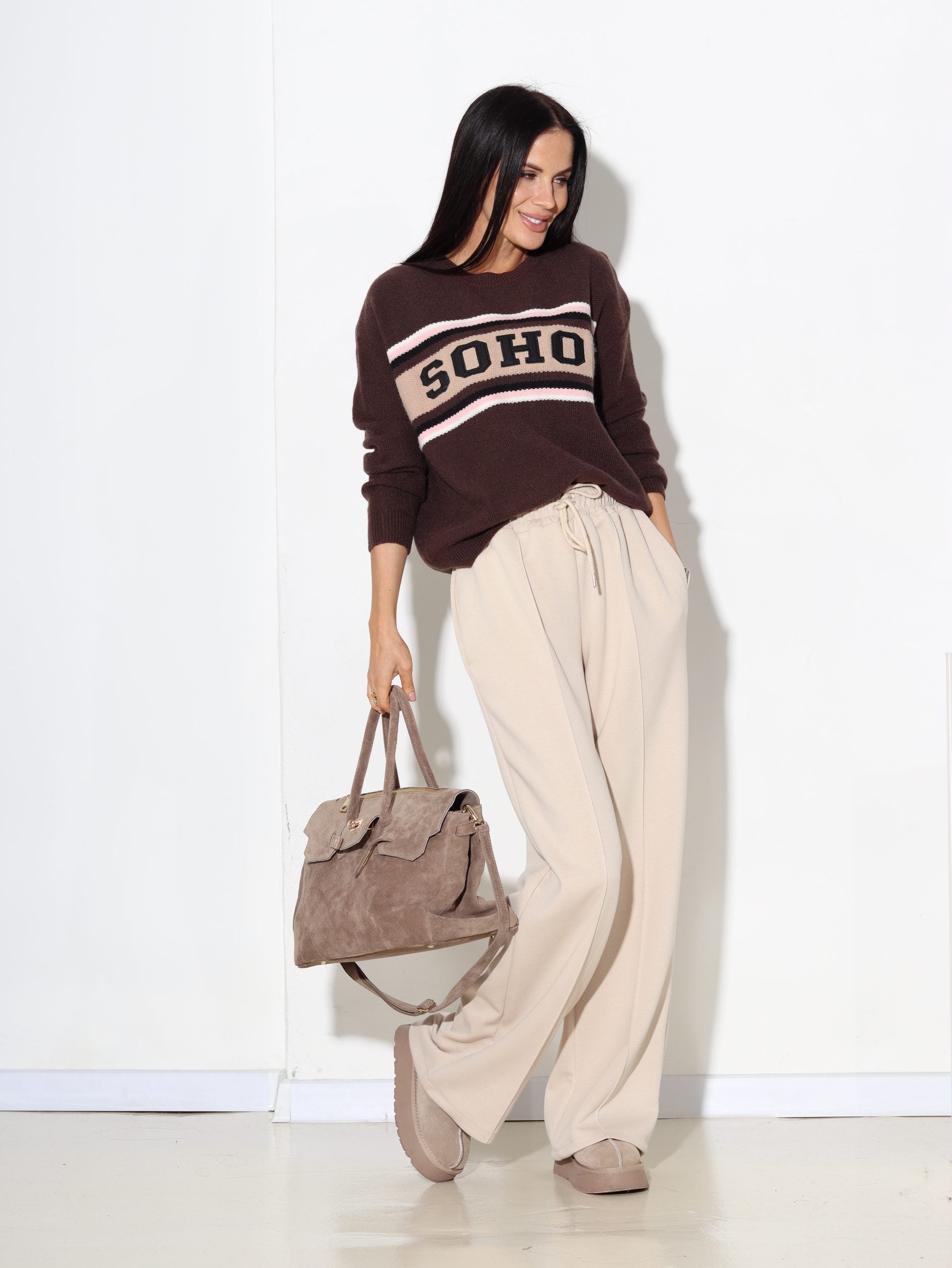 T.brūna, adīts džemperis 'SOHO' - 17191