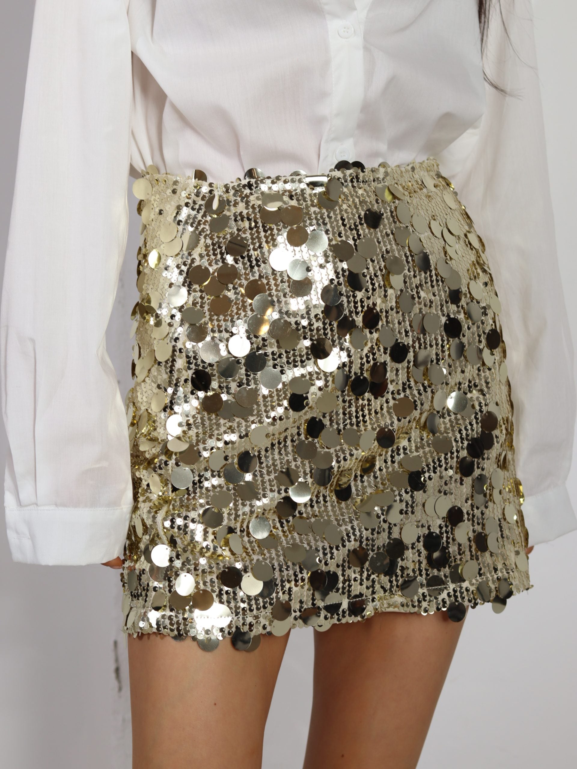 Zelta krāsas svārki ar gliteriem - 17560