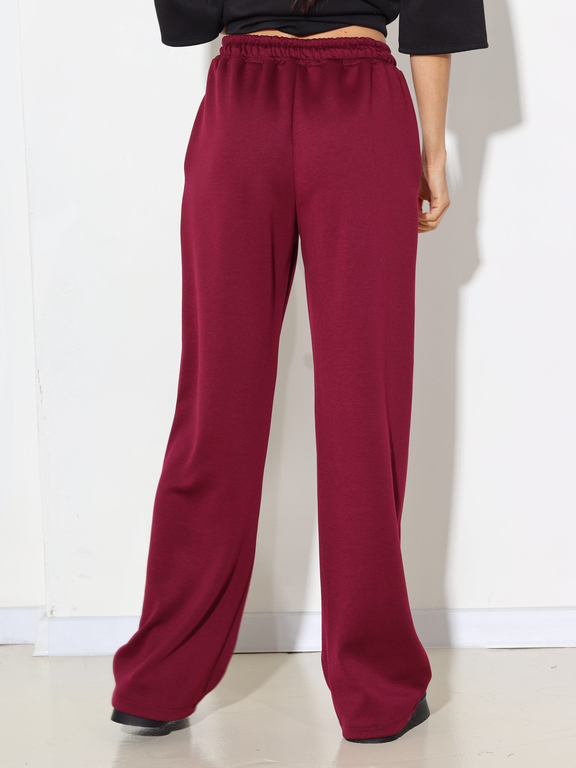 Tumši sarkana/ bordo, sportiska stila bikses - 16287