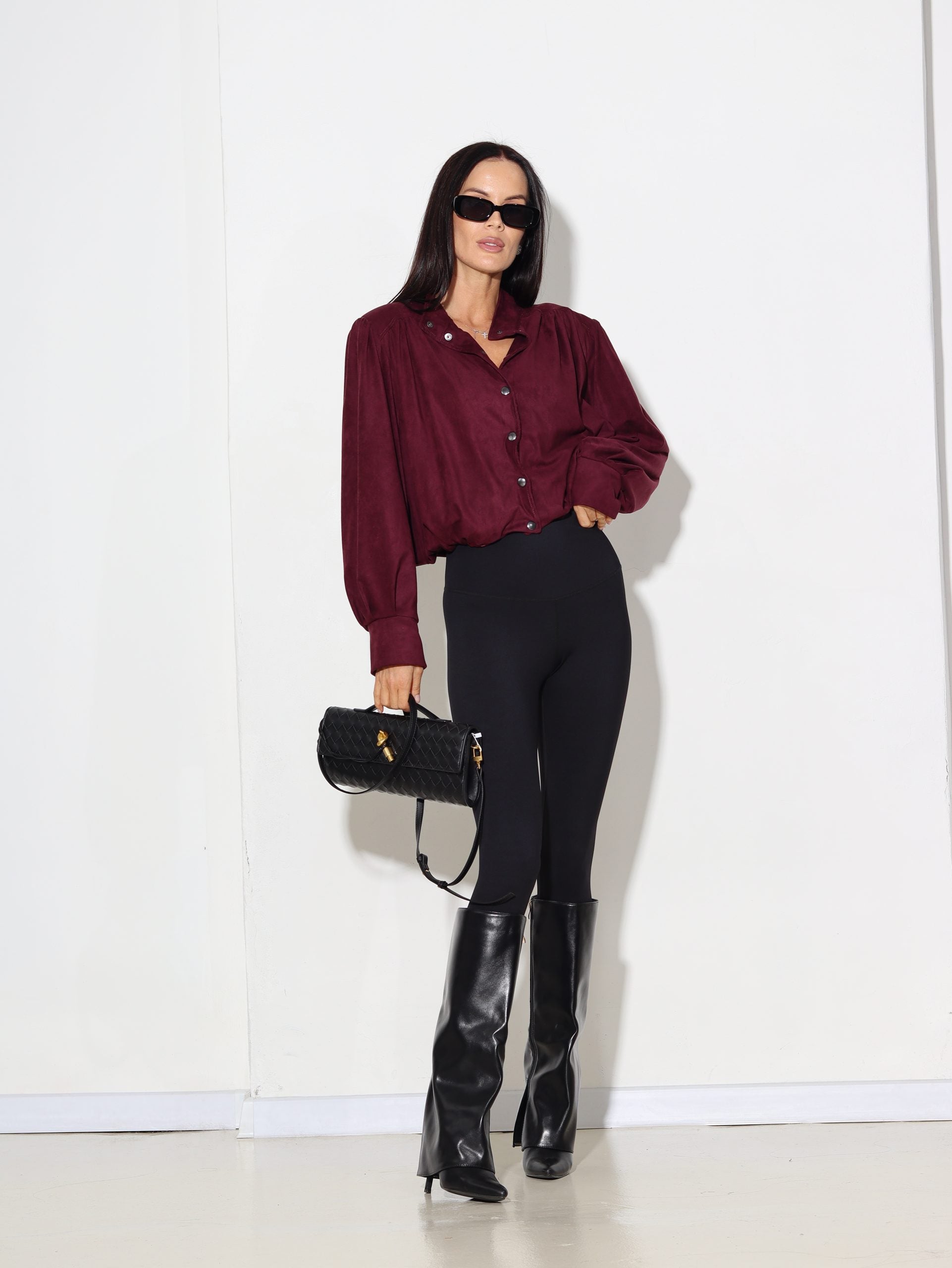 T.violeta zamša auduma bomber tipa virsjaka - 16295