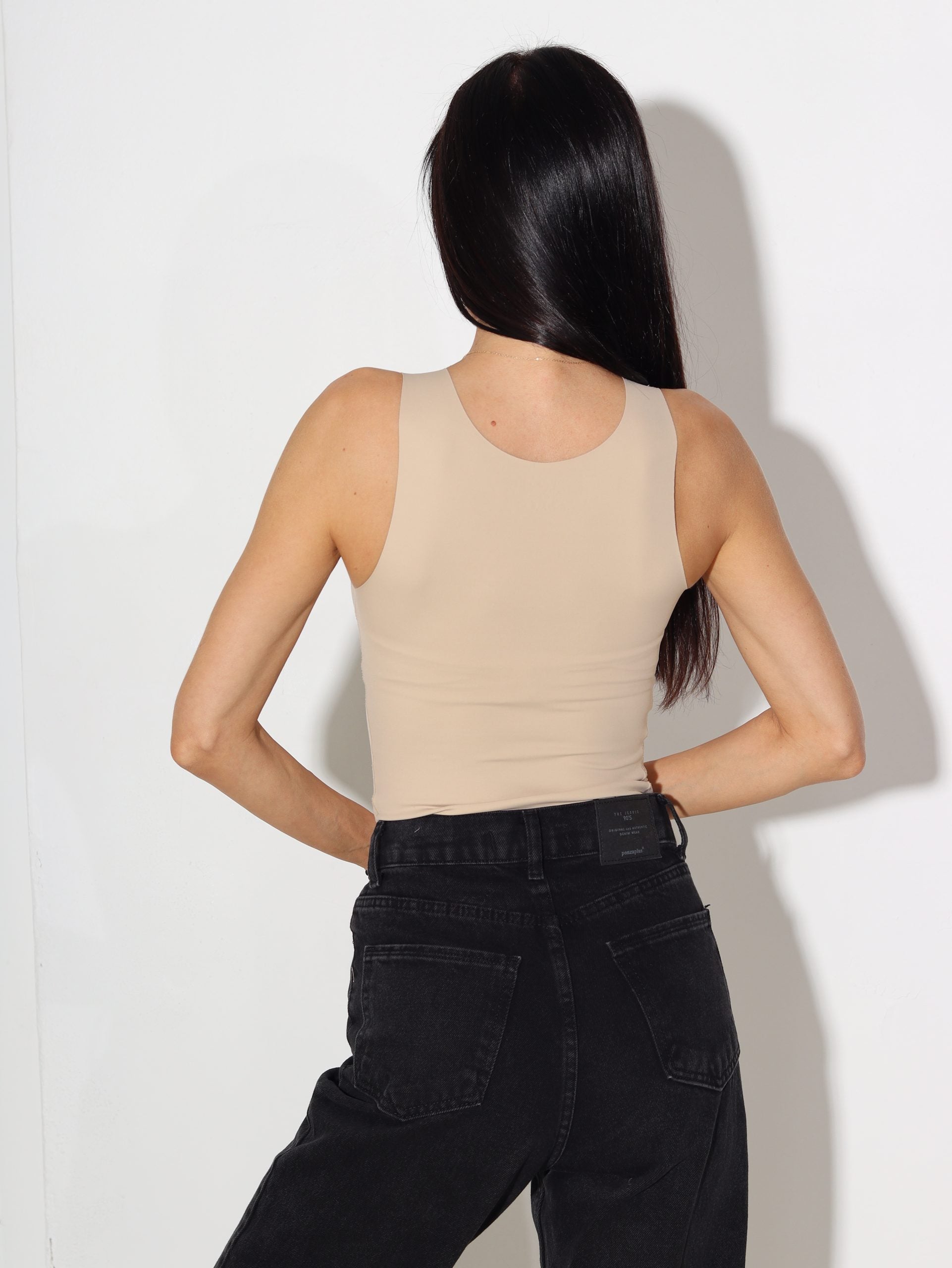 Bēšs bezvīļu tops ,,Dream BRA'' - 16281